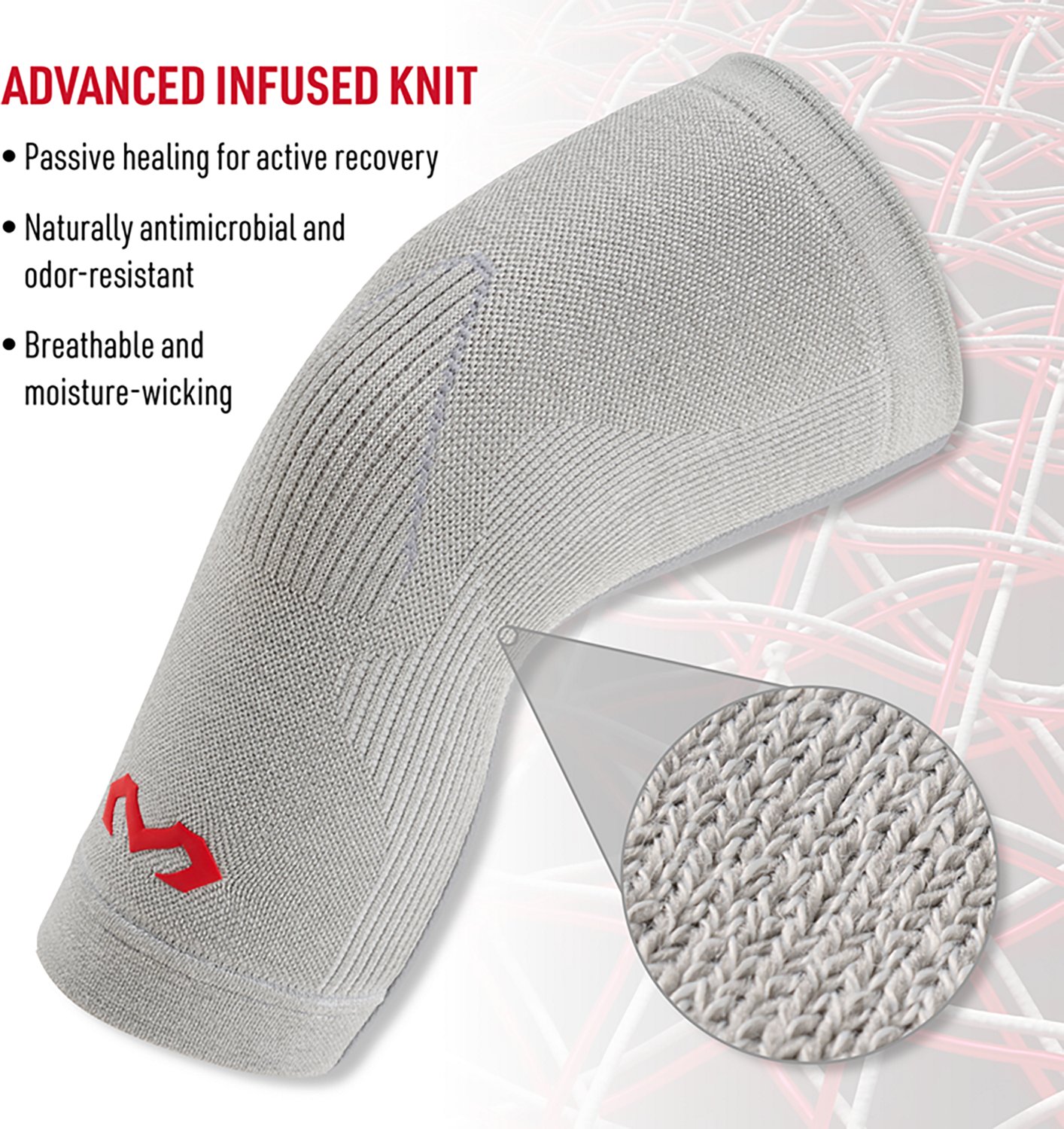 McDavid Adults' Infused Therapy Knit Knee Sleeve With Stays - view number 3