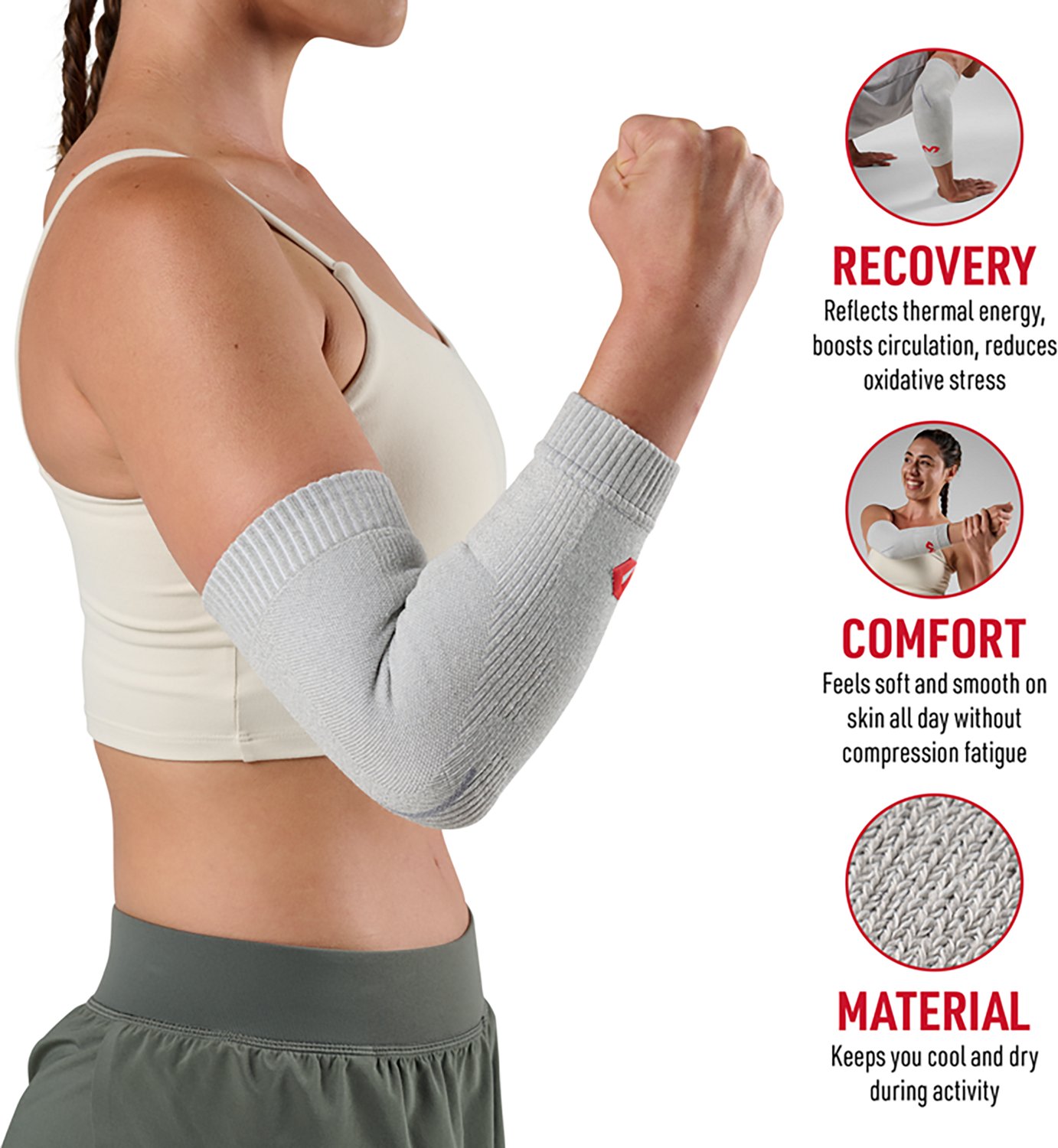 McDavid Adults' Infused Therapy Knit Elbow Sleeve - view number 2