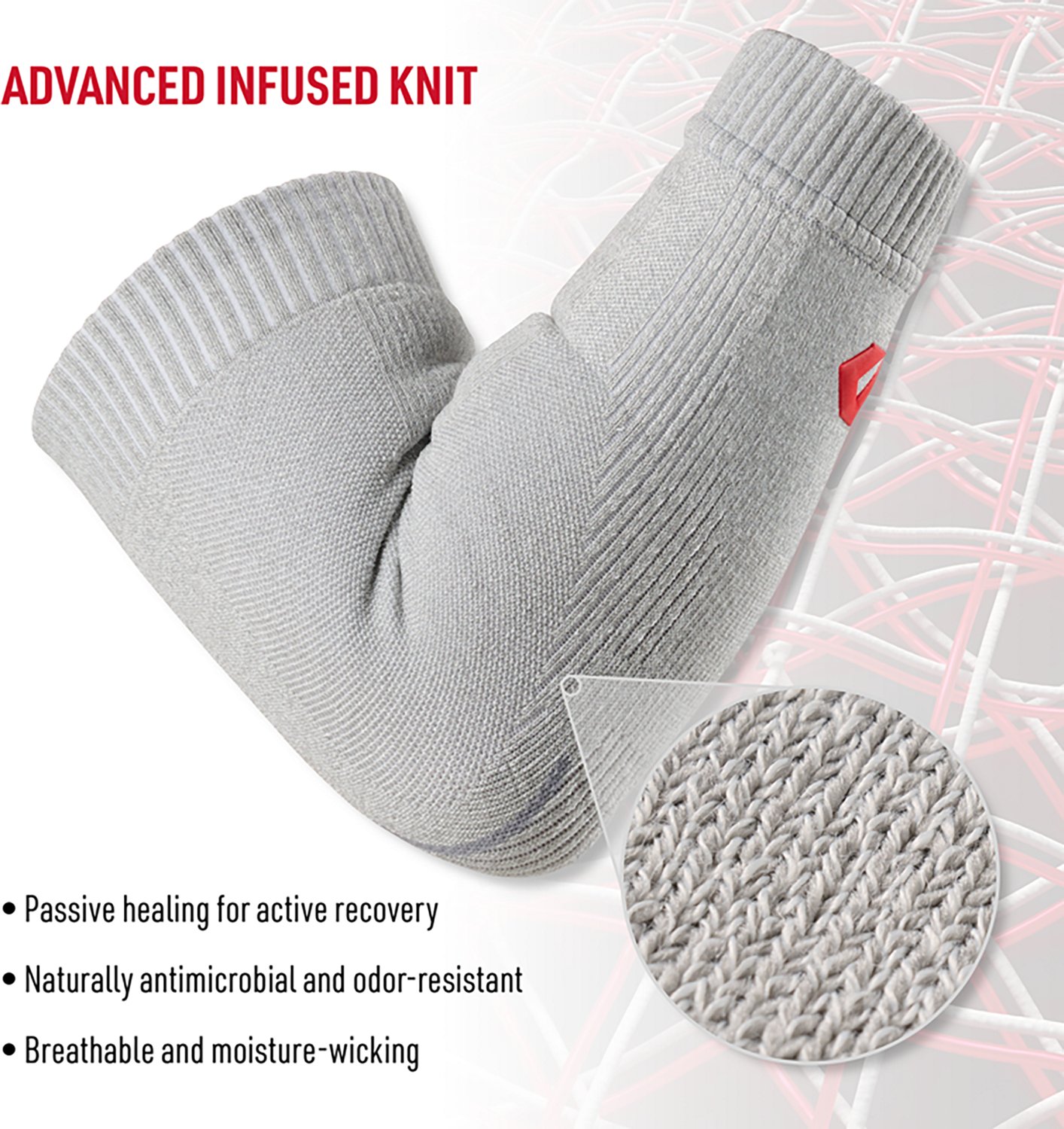 McDavid Adults' Infused Therapy Knit Elbow Sleeve - view number 4