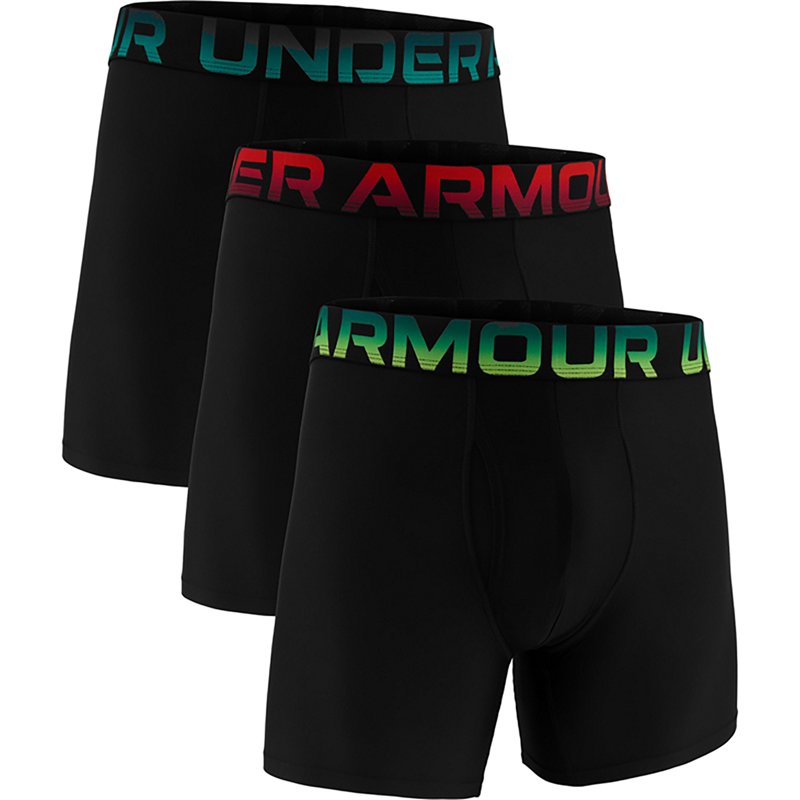 Under Armour Men's Performance Tech Mesh Boxer Briefs – 3 Pack, Medium, Green Citrine