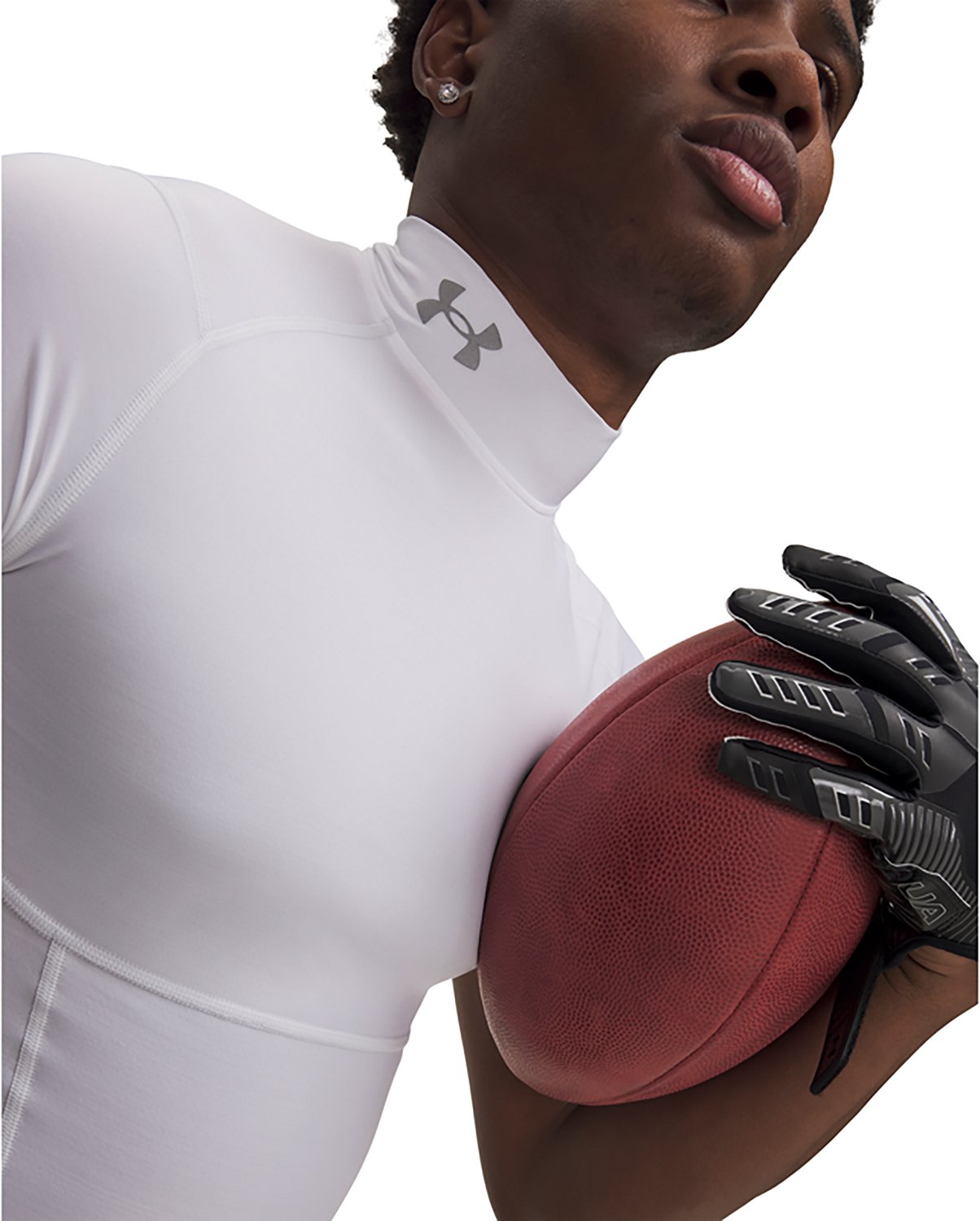 Under Armour Men's HeatGear® Elite Compression Mock Short Sleeve Shirt - view number 3