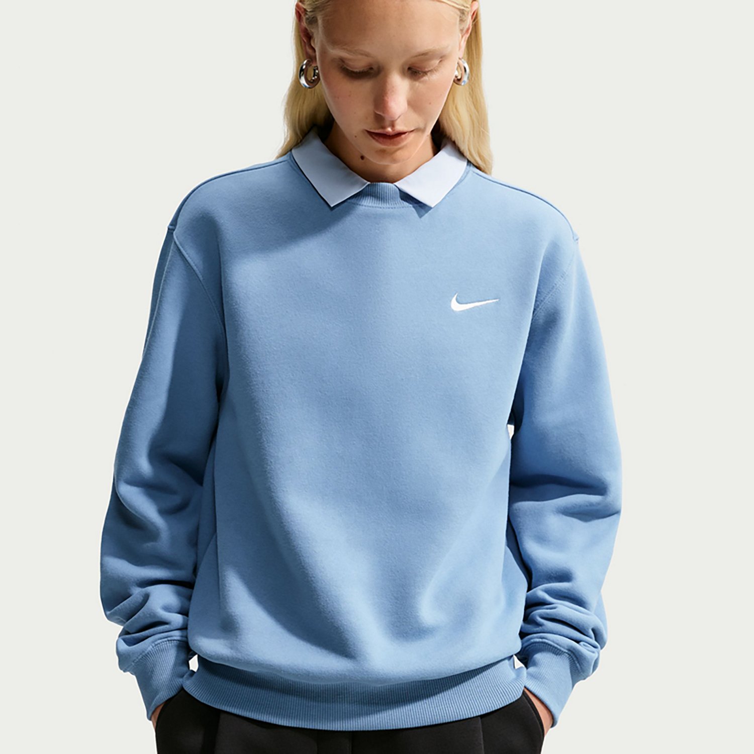 Nike Women's Studio Fleece Mid Weight Crew Sweatshirt - view number 3