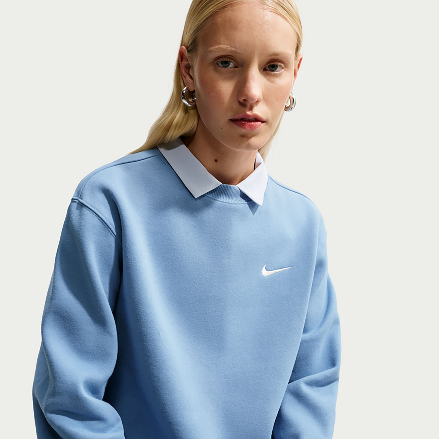 Nike Women's Studio Fleece Mid Weight Crew Sweatshirt - view number 5