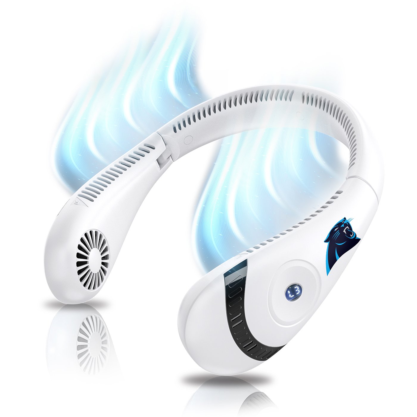 AlphaCool Carolina Panthers Wearable Personal Bladeless Neck Fan