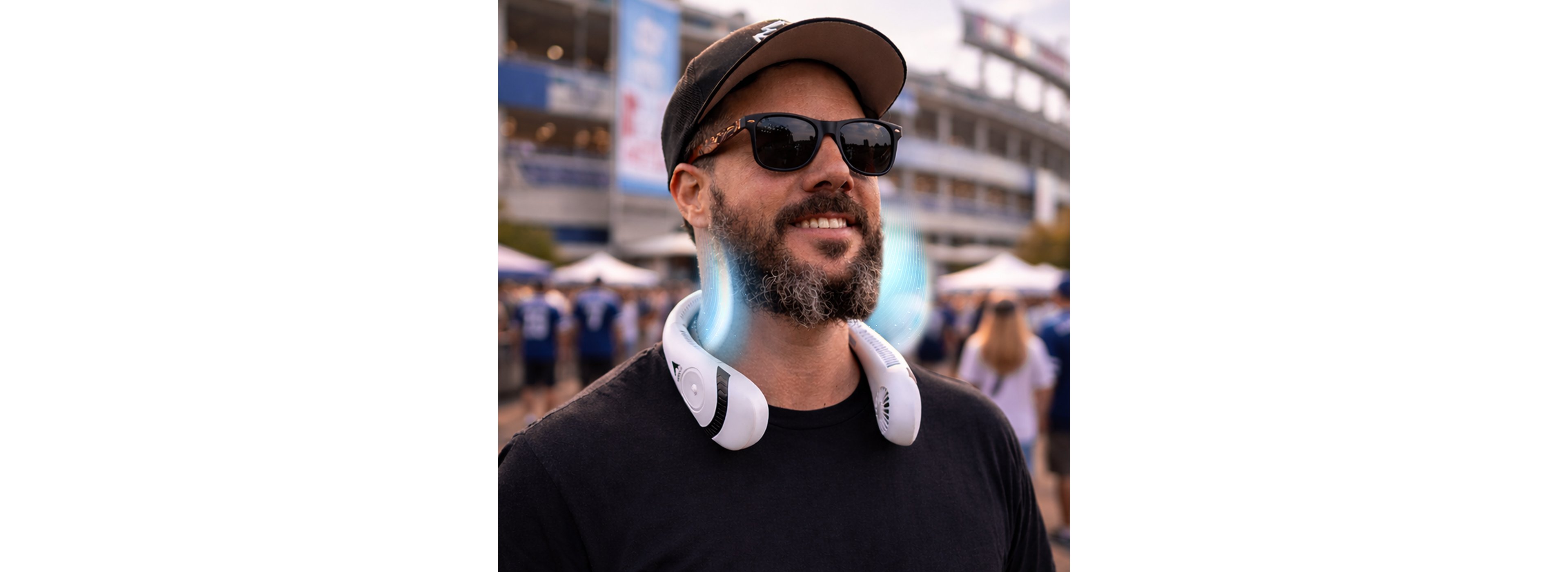 AlphaCool Dallas Cowboys Wearable Personal Bladeless Neck Fan