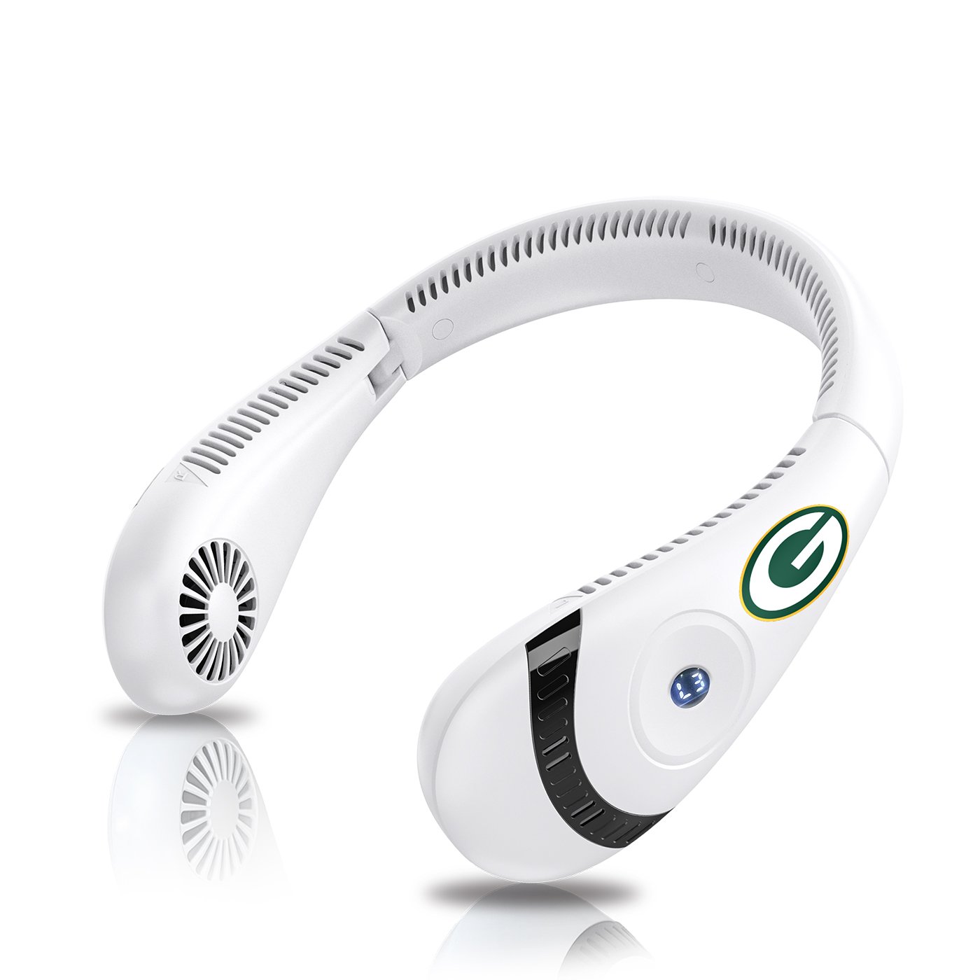 AlphaCool Green Bay Packers Wearable Personal Bladeless Neck Fan - view number 2