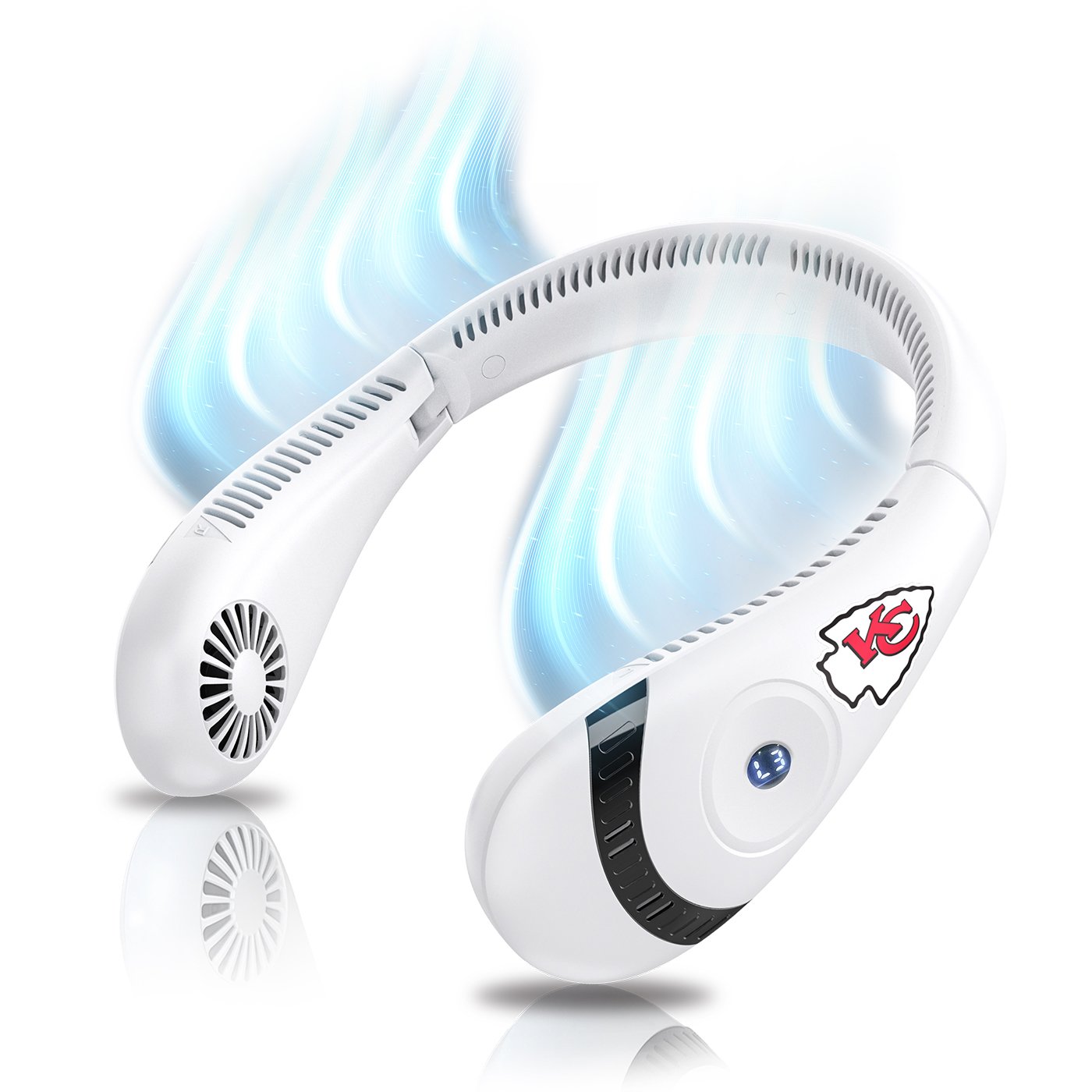 AlphaCool Kansas City Chiefs Wearable Personal Bladeless Neck Fan