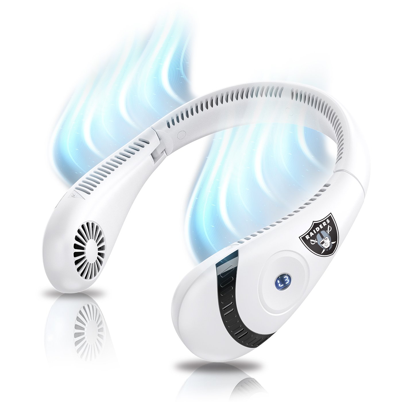 AlphaCool Las Vegas Raiders Wearable Personal Bladeless Neck Fan