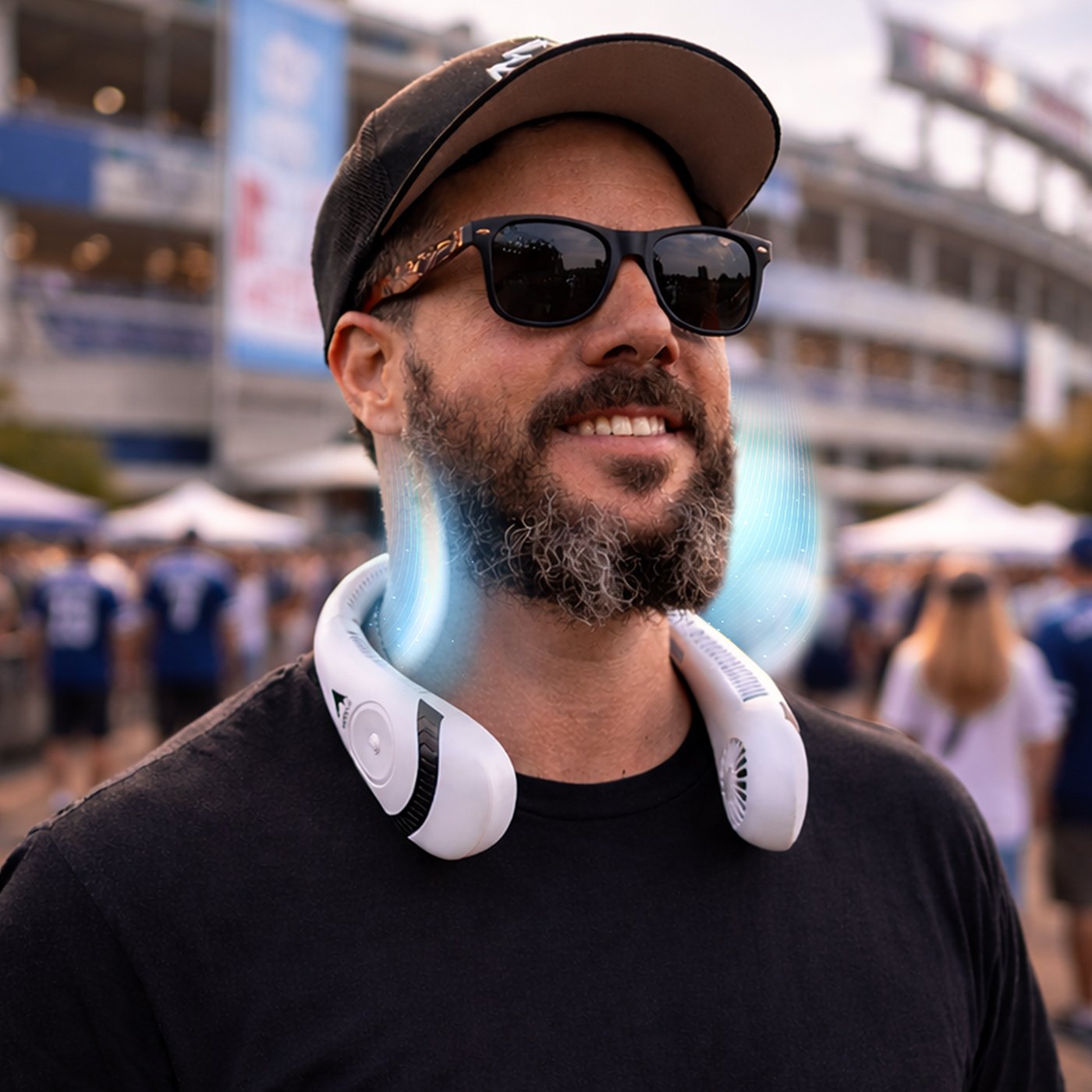 AlphaCool Las Vegas Raiders Wearable Personal Bladeless Neck Fan - view number 5