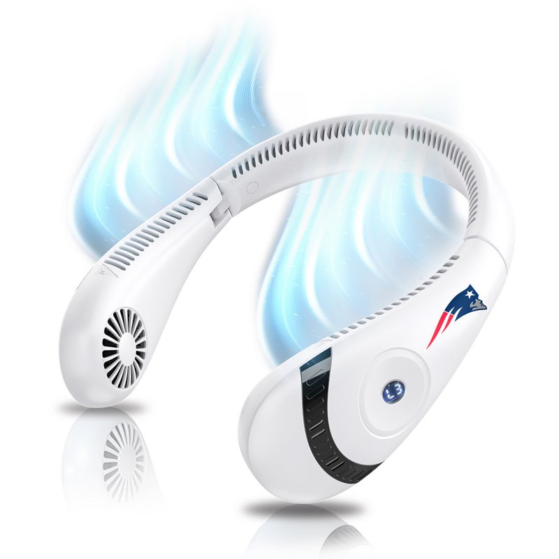 AlphaCool New England Patriots Wearable Personal Bladeless Neck Fan