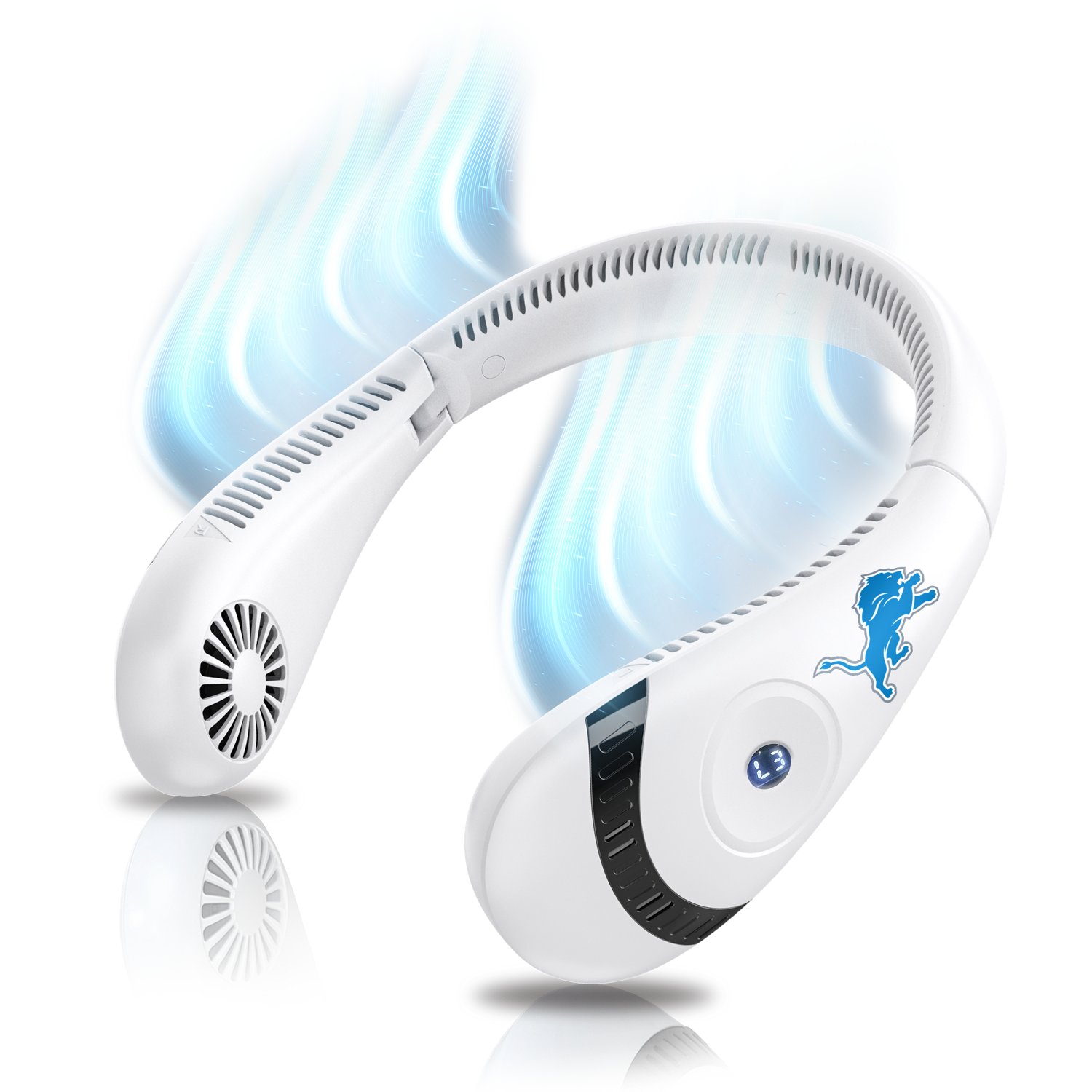 AlphaCool Detroit Lions Wearable Personal Bladeless Neck Fan
