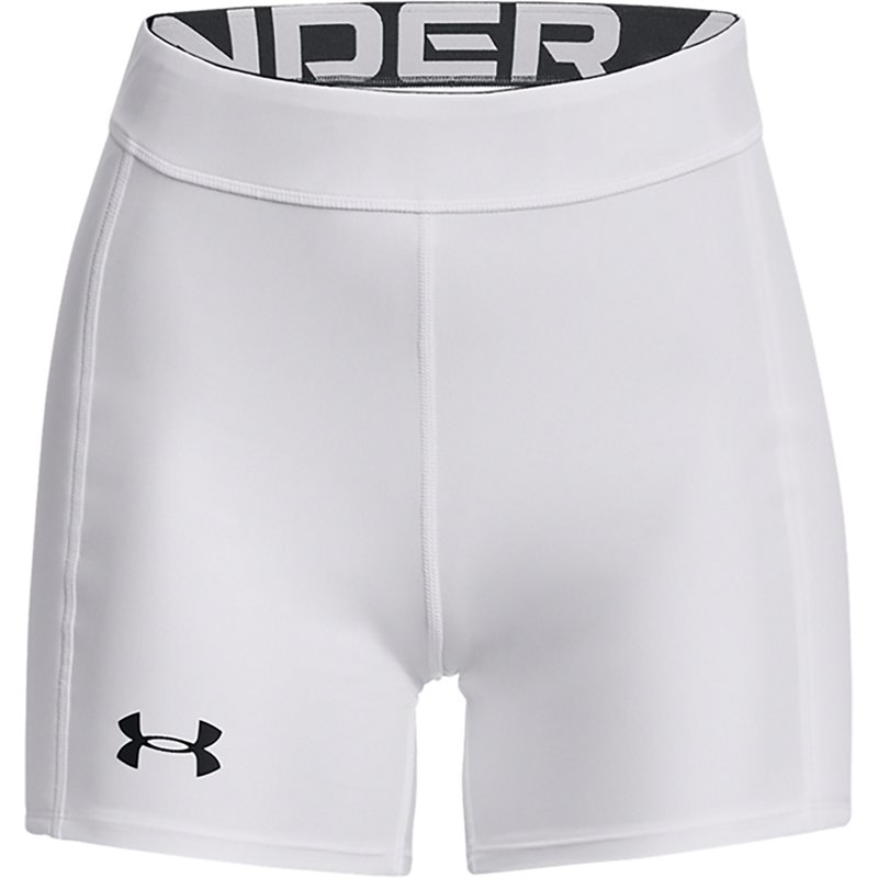Under Armour Women's Utility Slider Shorts, Medium, White