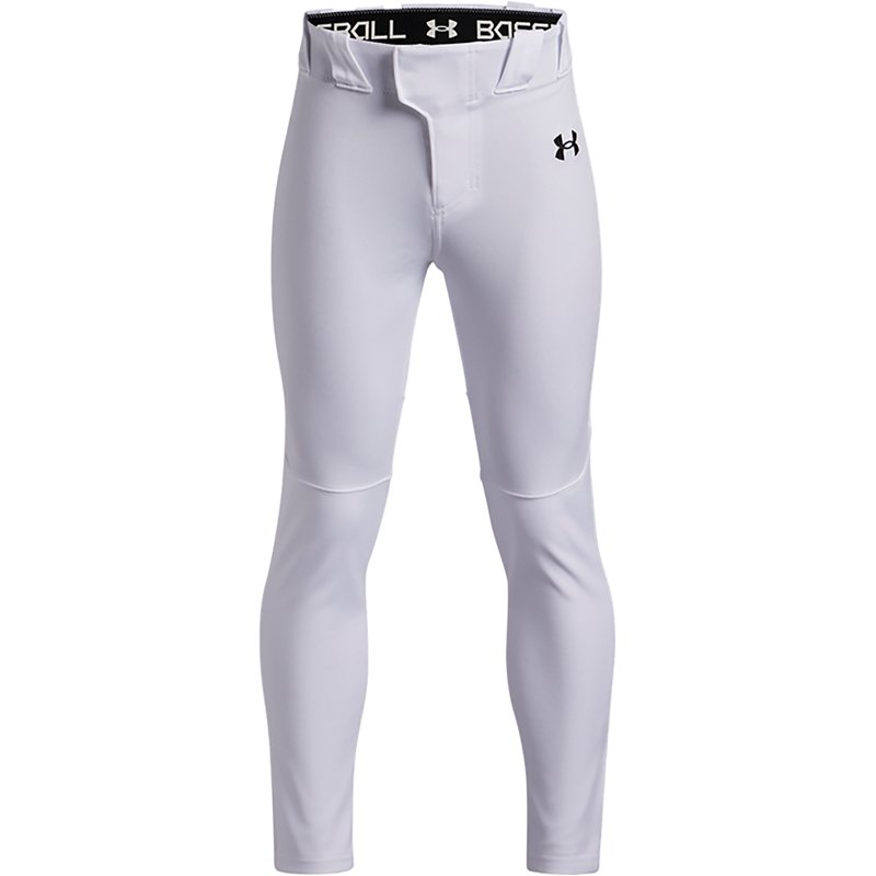 Under Armour Boys' Utility Pro Tapered Baseball Pants, Medium, White