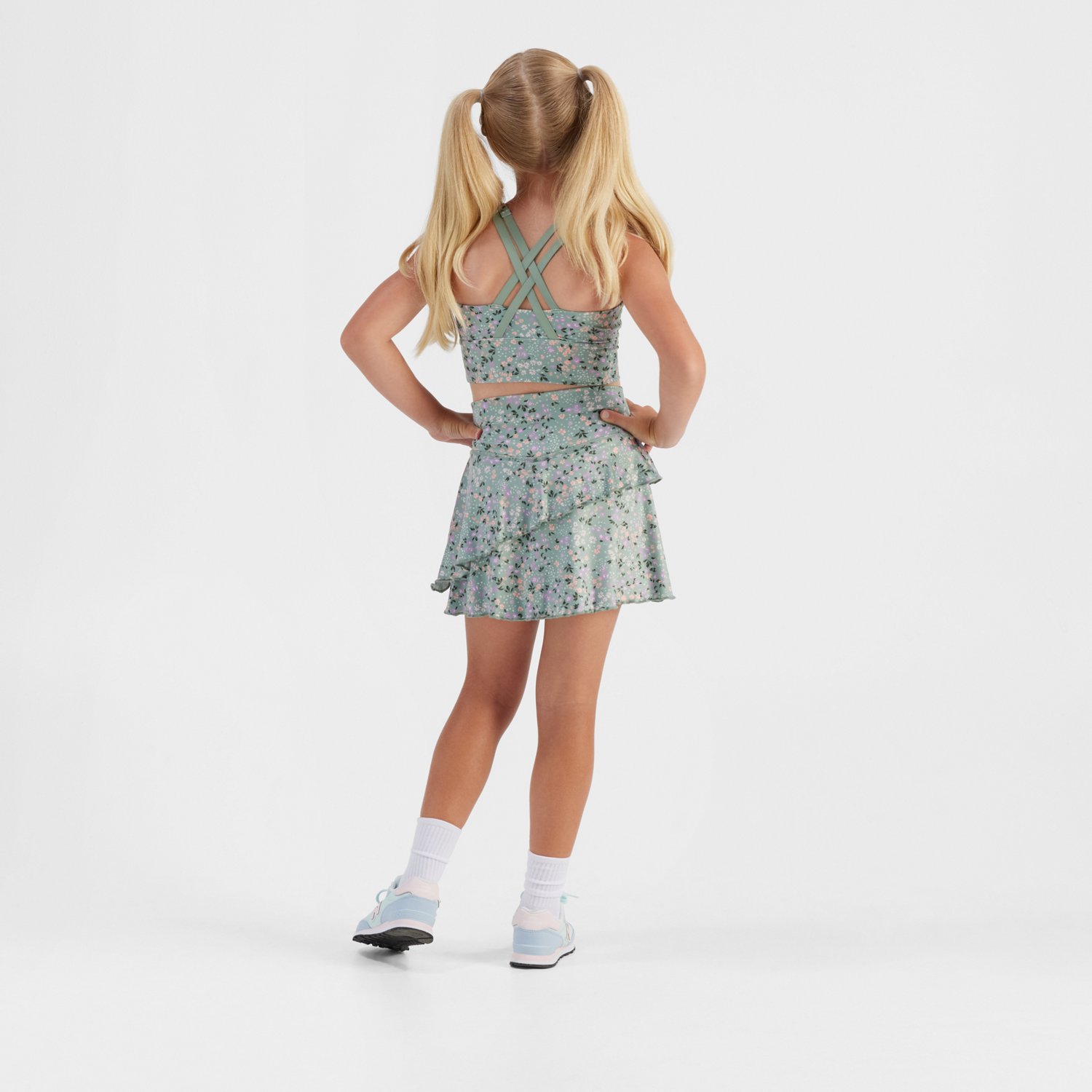 Freely Girls' Sarah Lily Pad Ditsy Mix Skort - view number 3
