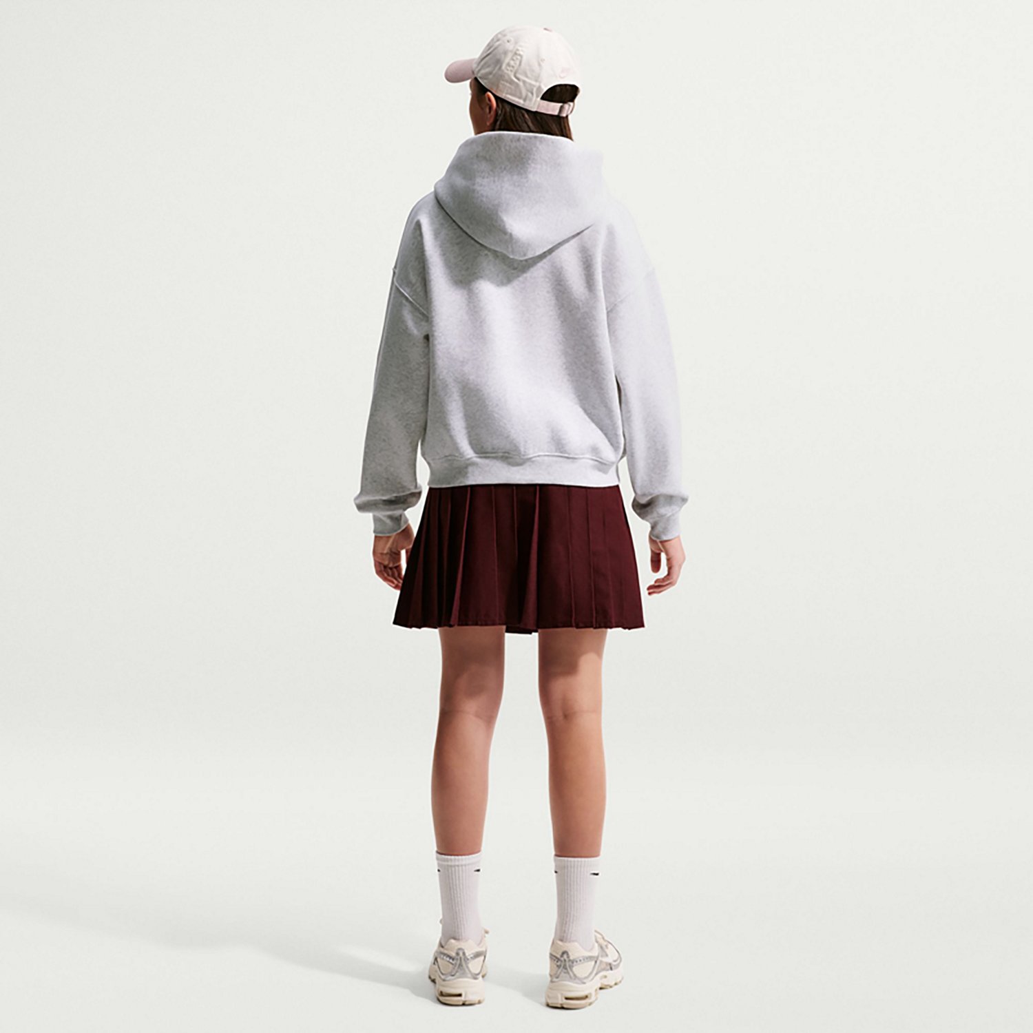 Nike Girls' Sportswear Studio Fleece Oversized Full-Zip Hoodie - view number 7