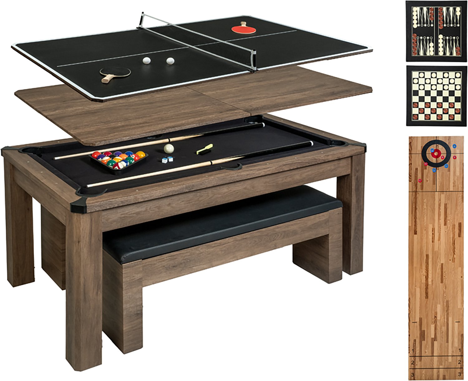 American Legend 6 ft. 8-in-1 Entertainment Table