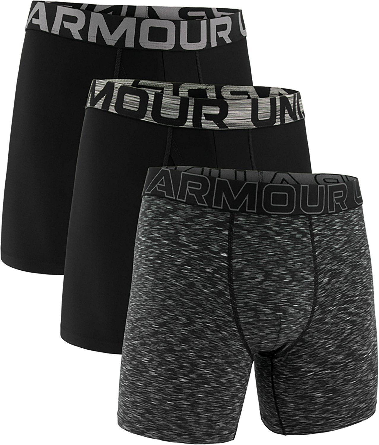Under Armour Men's Graphic Performance Tech Boxer Briefs 6 in 3-Pack