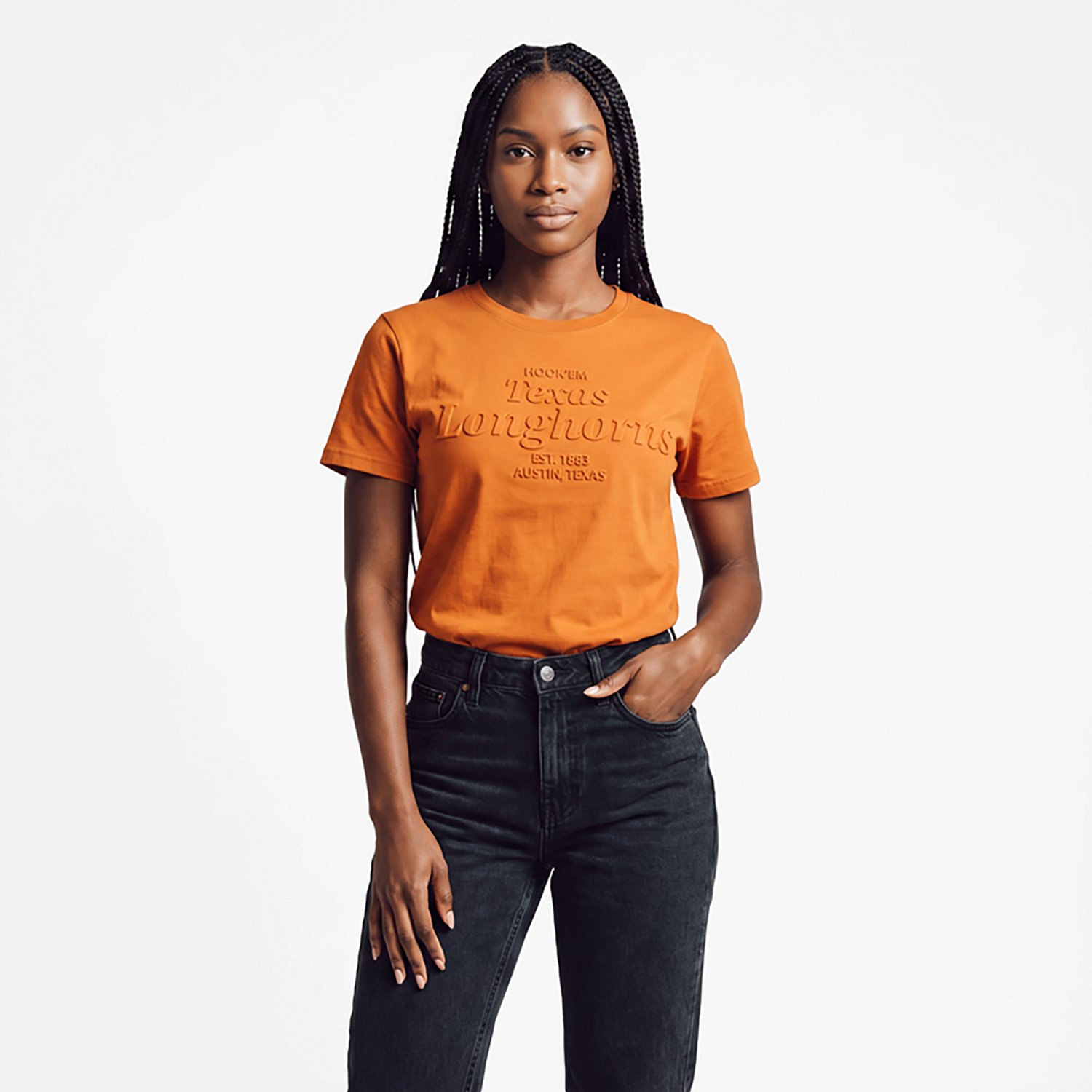 Gameday Social Women's Texas Longhorns Hansen Brush T-shirt - view number 4