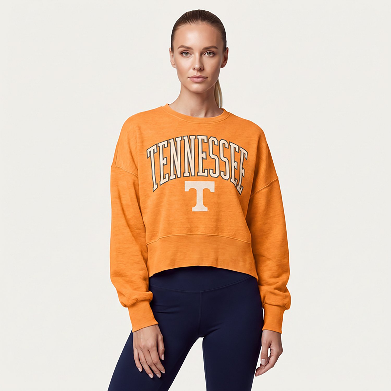 Pressbox Tennessee Tennessee Volunteers Oversized Waist-Length Crewneck Sweatshirt - view number 2