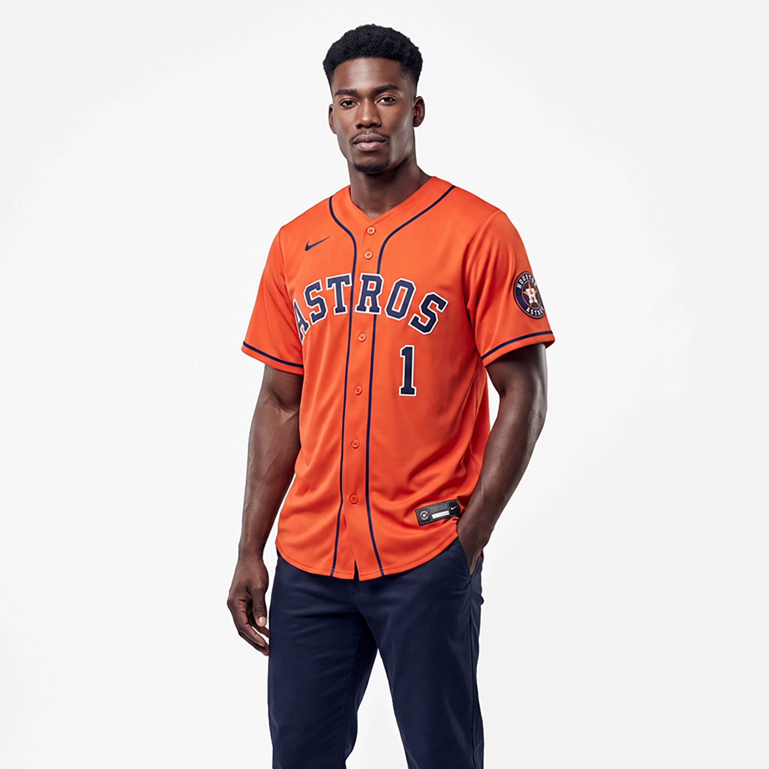 Nike Men's Astros Correa ALT 1 Limited Player N&N Jersey - view number 2