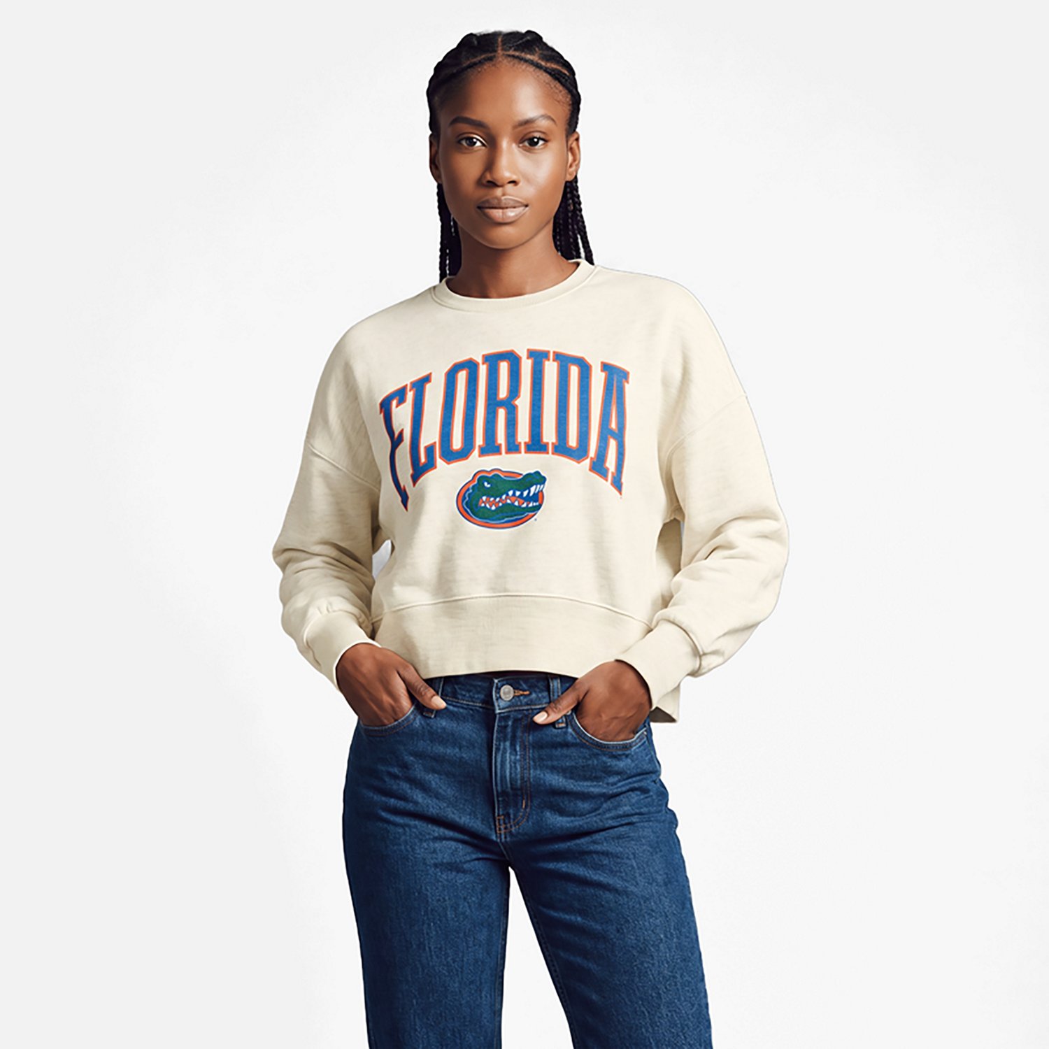 Pressbox Florida Gators Oversized Waist-Length Crewneck Sweatshirt - view number 2