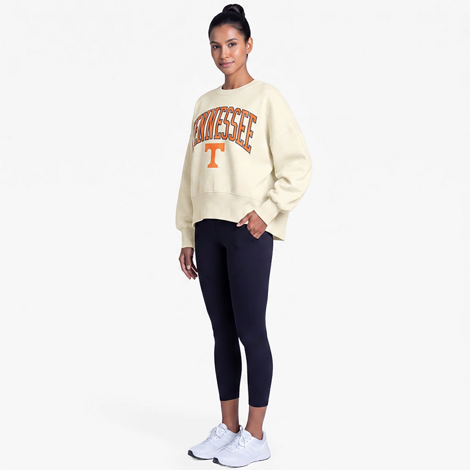 Pressbox Tennessee Volunteers Oversized Waist-Length Crewneck Sweatshirt - view number 3