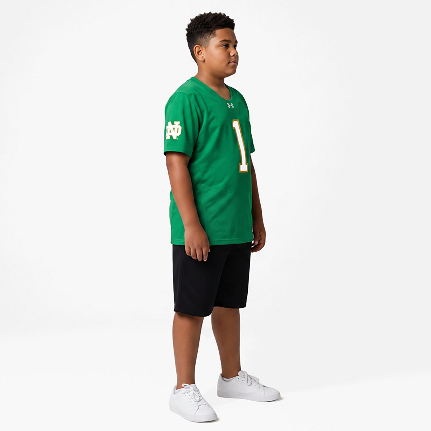 Youth Under Armour Notre Dame Fighting Irish Replica Football Jersey - view number 2