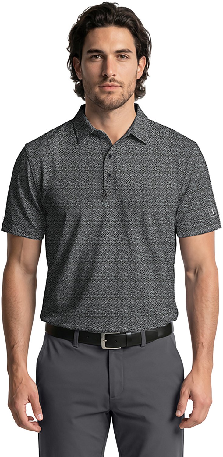 PGA TOUR Men's Energized Abstract Print Polo Shirt