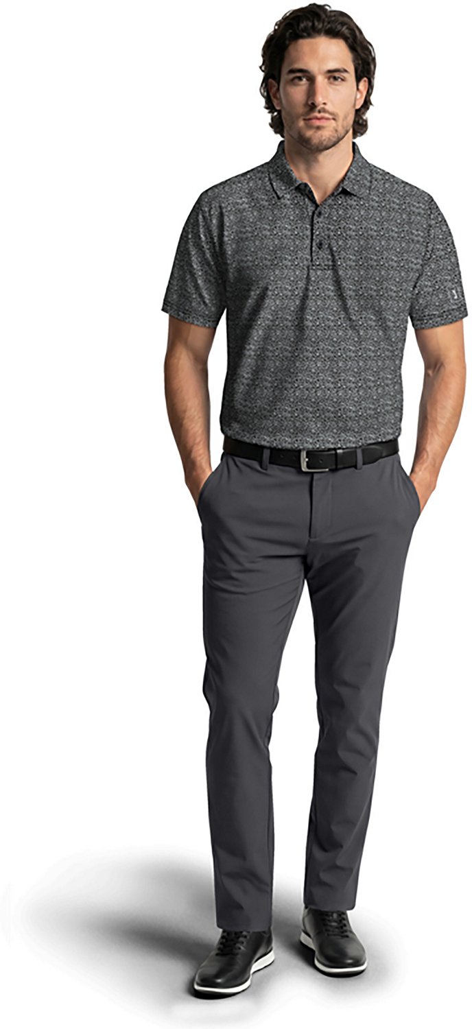 PGA TOUR Men's Energized Abstract Print Polo Shirt - view number 4