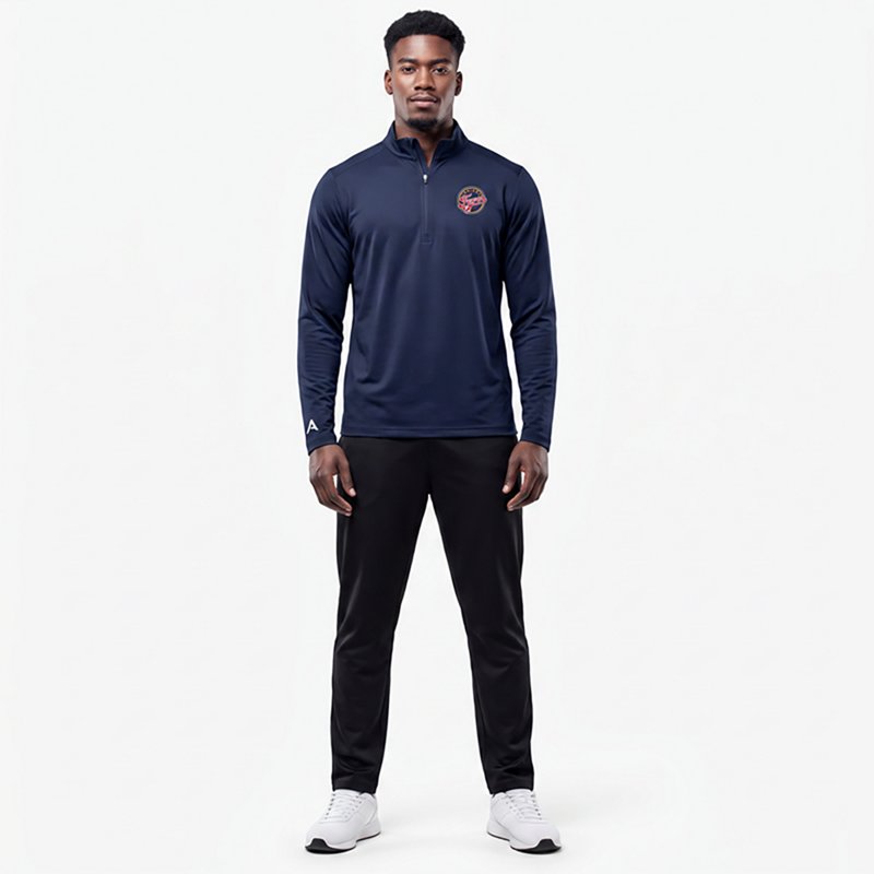 Antigua Men's Navy Indiana Fever Tribute Quarter-Zip Sweatshirt - Navy