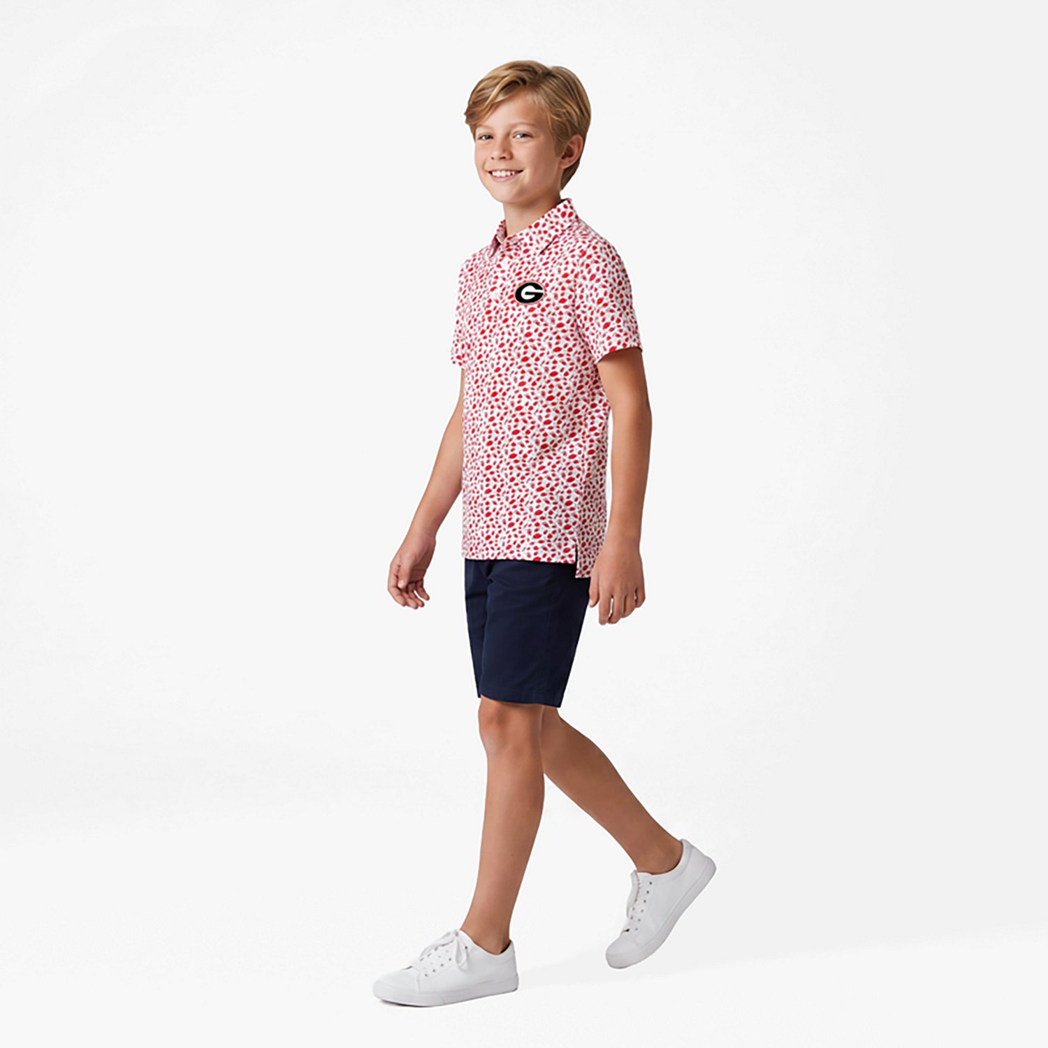 Youth Garb Georgia Bulldogs Tom Allover Print Performance Polo - view number 2