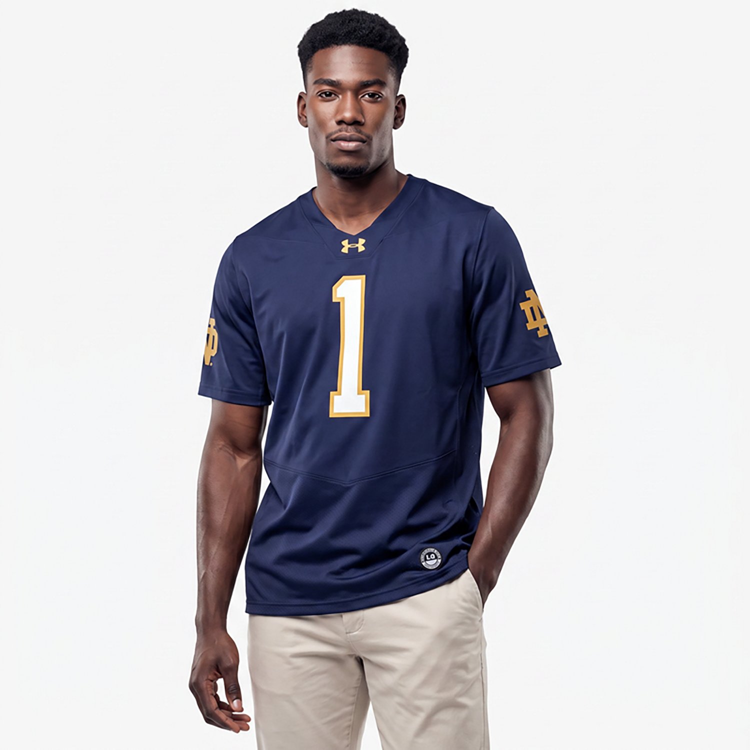 Under Armour Men's University of Notre Dame Premier Football Jersey - view number 2