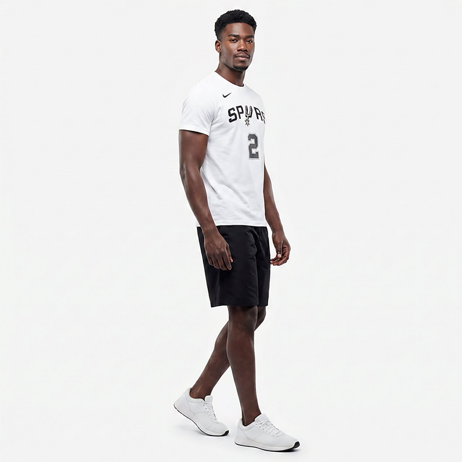 Nike Men's San Antonio Spurs Dylan Harper Essential Name and Number Short Sleeve T-shirt - view number 3