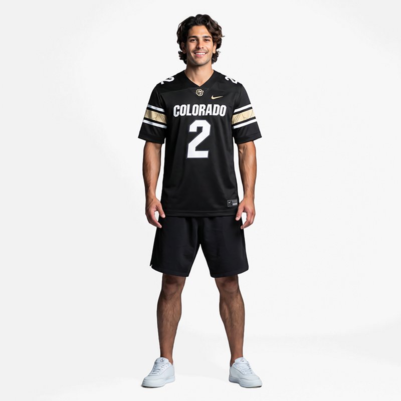 Nike Men's Shedeur Sanders Black Colorado Buffaloes Alternate Alumni Game Jersey - Black