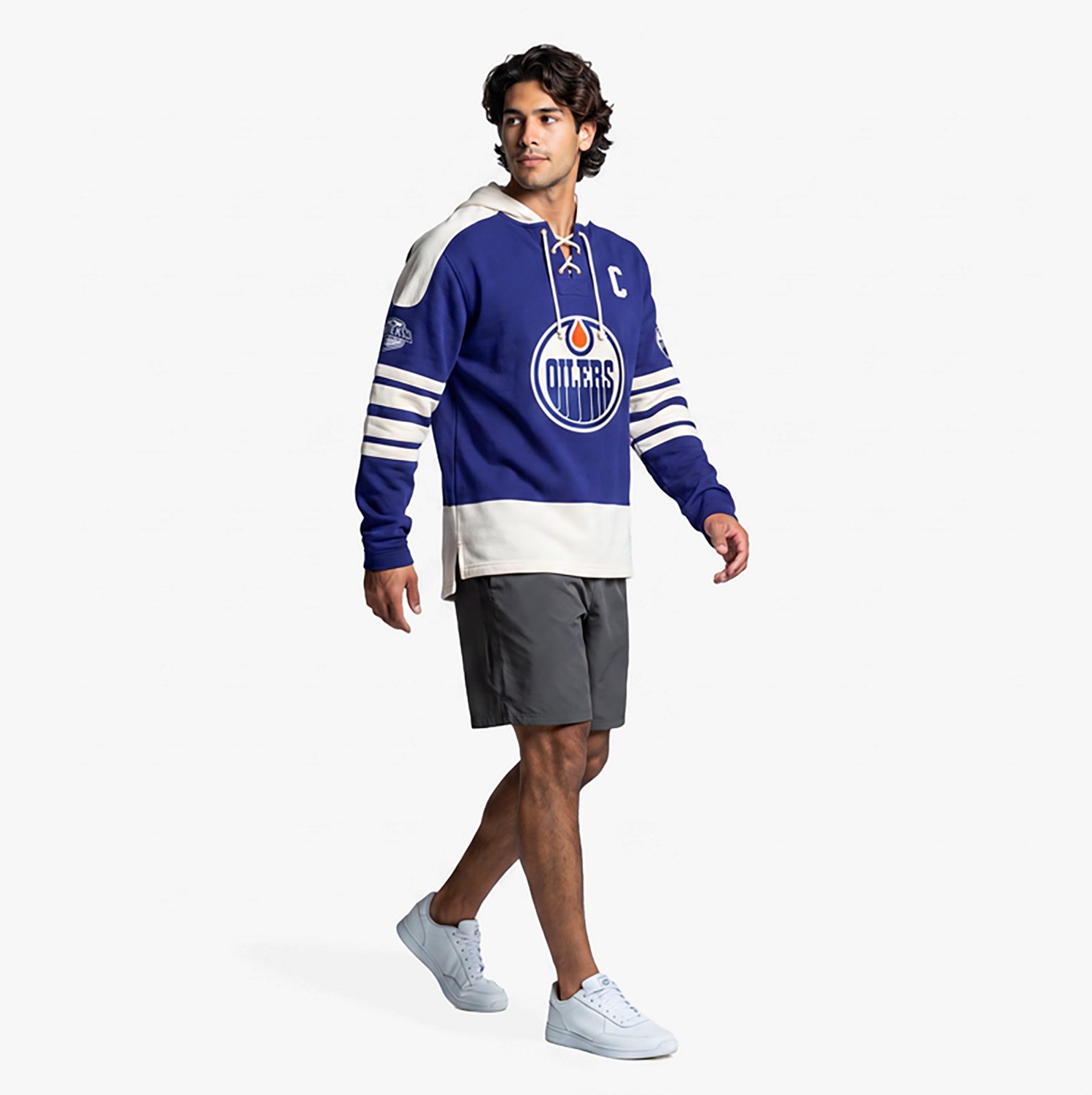 '47 Connor McDavid Edmonton Oilers Player Name  Number Sweep Check Eternal Lacer Sweatshirt - view number 3