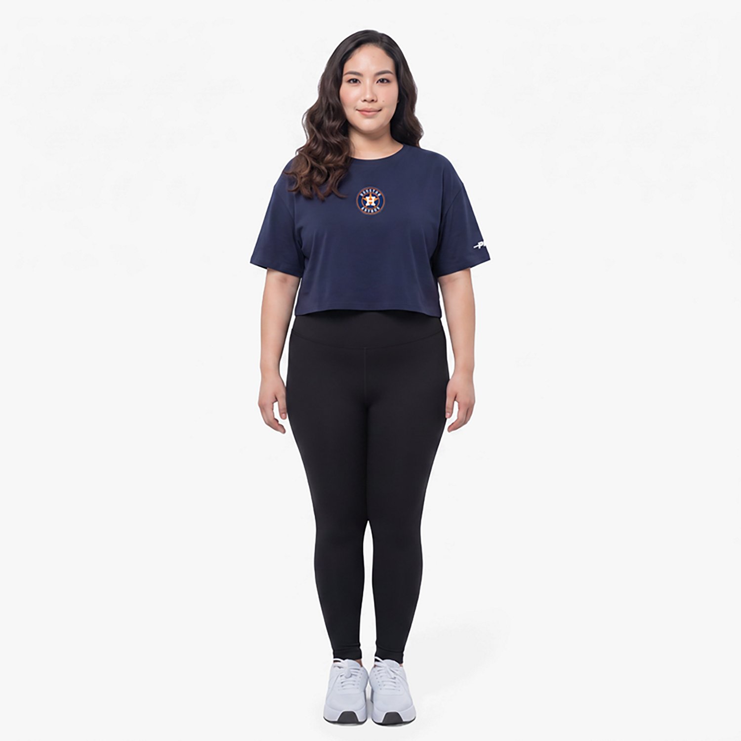 Pro Standard Women's Houston Astros Classic Icon Pro Boxy Short Sleeve T-shirt