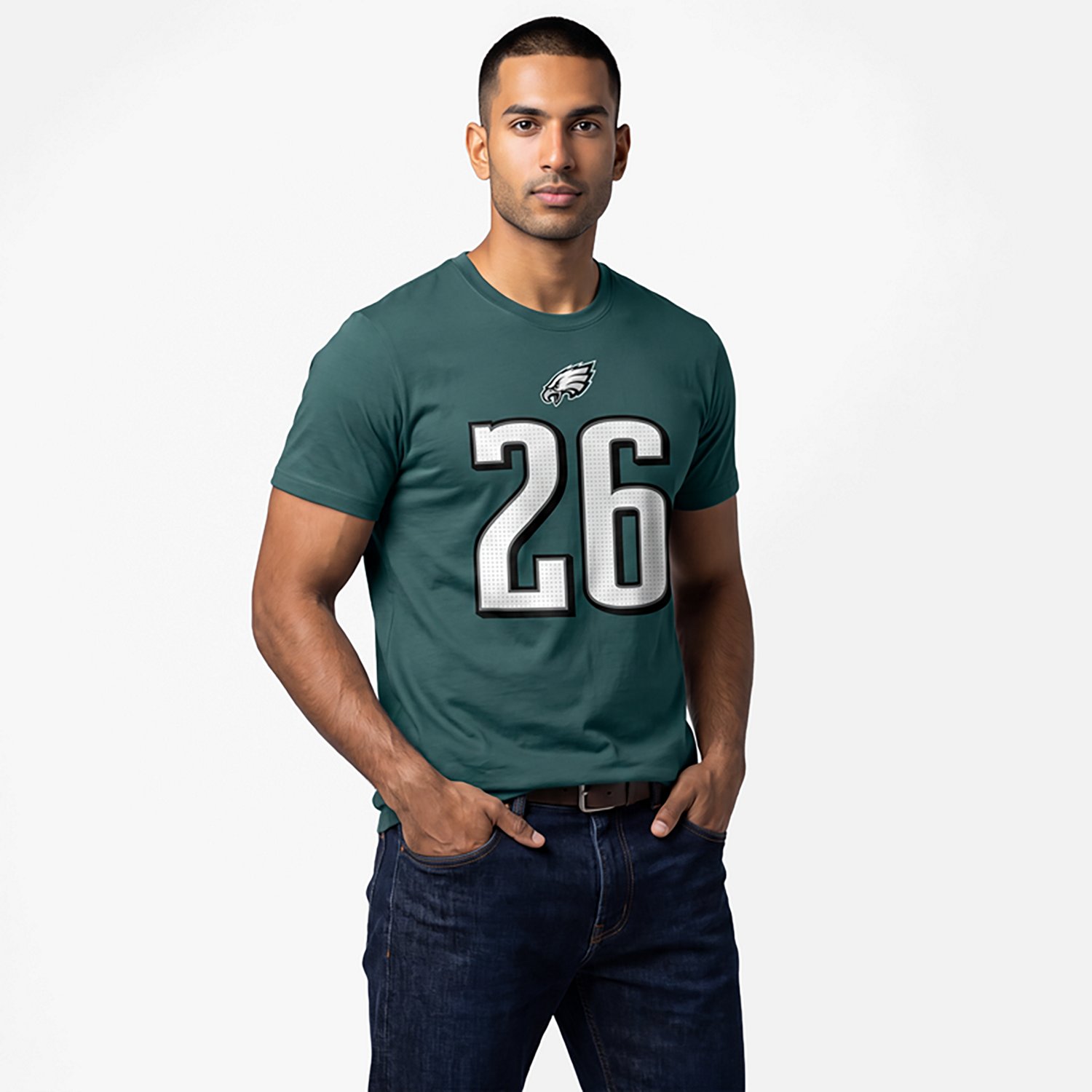 Nike Men's Philadelphia Eagles Saquon Barkley #26 Graphic T-shirt - view number 2