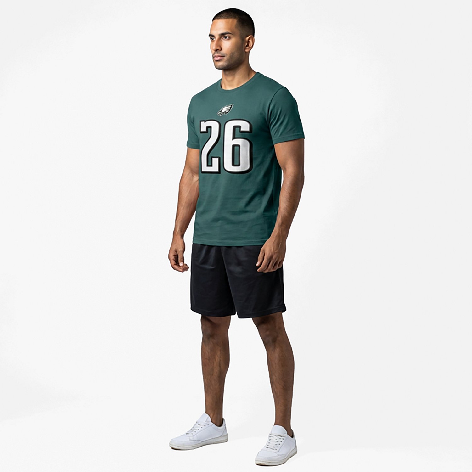 Nike Men's Philadelphia Eagles Saquon Barkley #26 Graphic T-shirt - view number 3