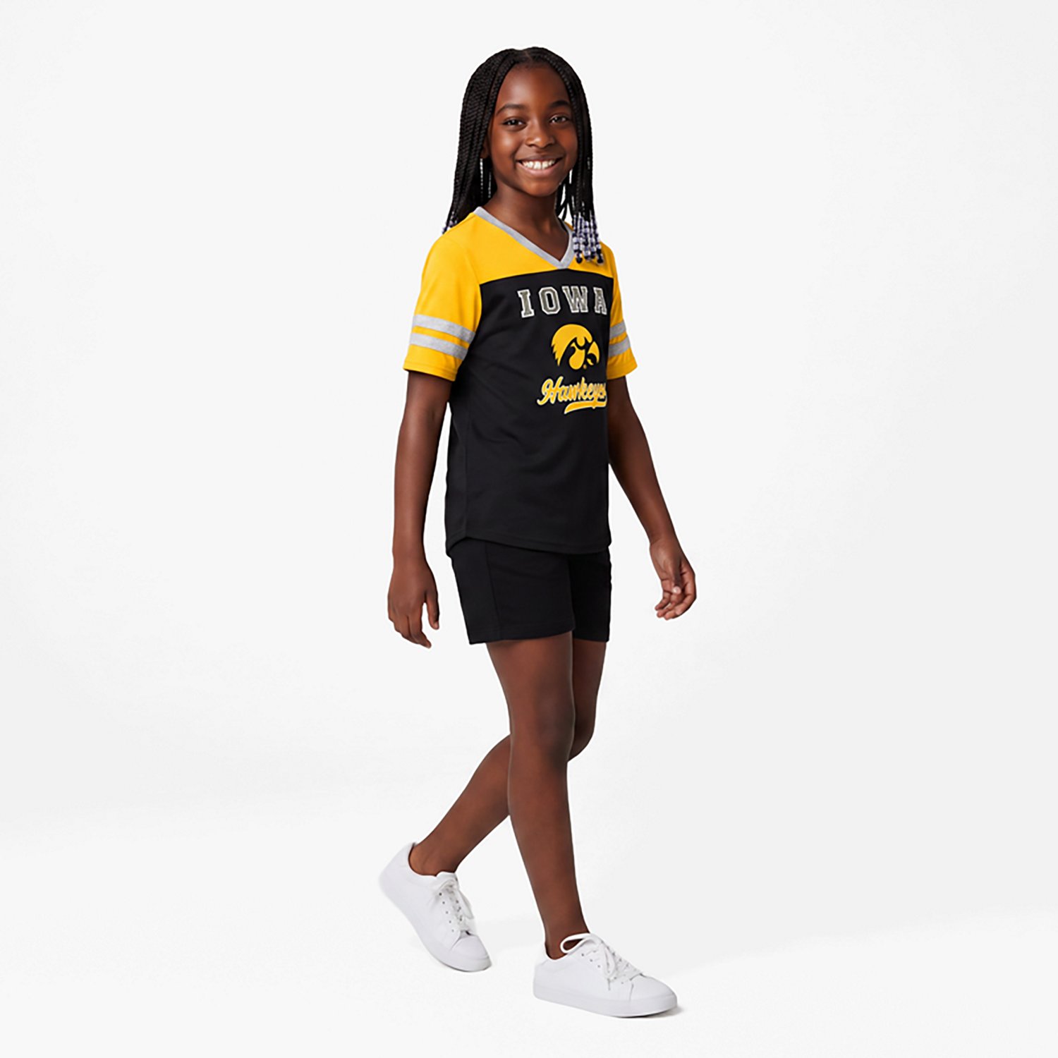 Girls Youth Colosseum Iowa Hawkeyes Princess Bubblegum Bling T-Shirt - view number 2