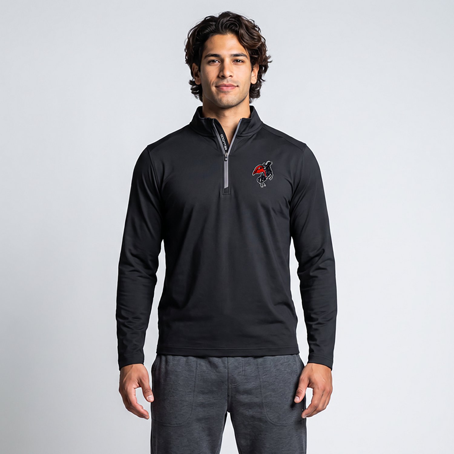 Cutter & Buck Men's Texas Tech University Retro Epic Comfort 1/4-Zip Top