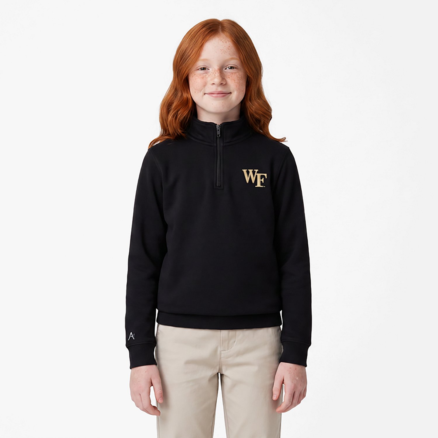 Antigua Wake Forest Demon Deacons Victory Quarter-Zip Pullover Top - view number 2
