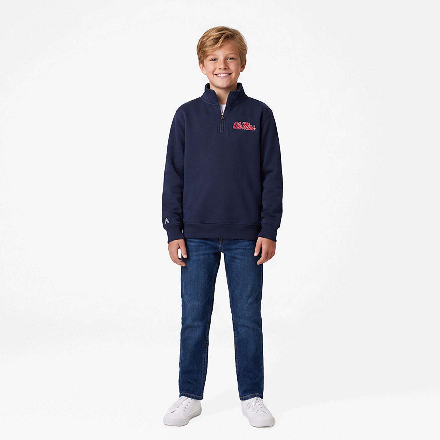 Antigua Ole Miss Rebels Victory Quarter-Zip Sweatshirt
