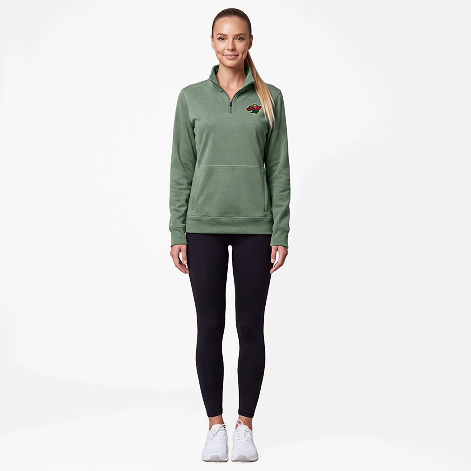 Antigua Hunter Minnesota Wild Crush Quarter-Zip Fleece Sweatshirt