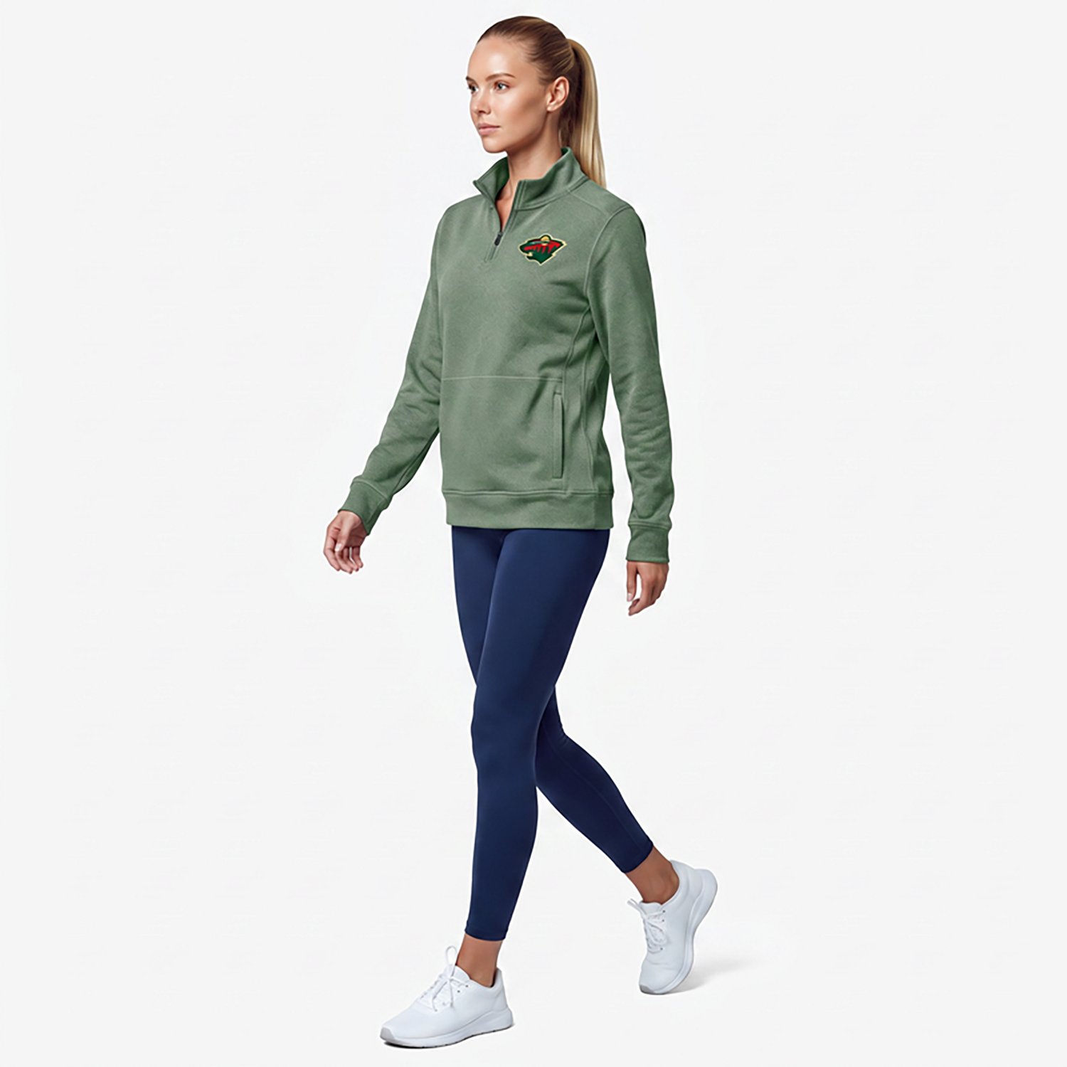 Antigua Hunter Minnesota Wild Crush Quarter-Zip Fleece Sweatshirt - view number 3