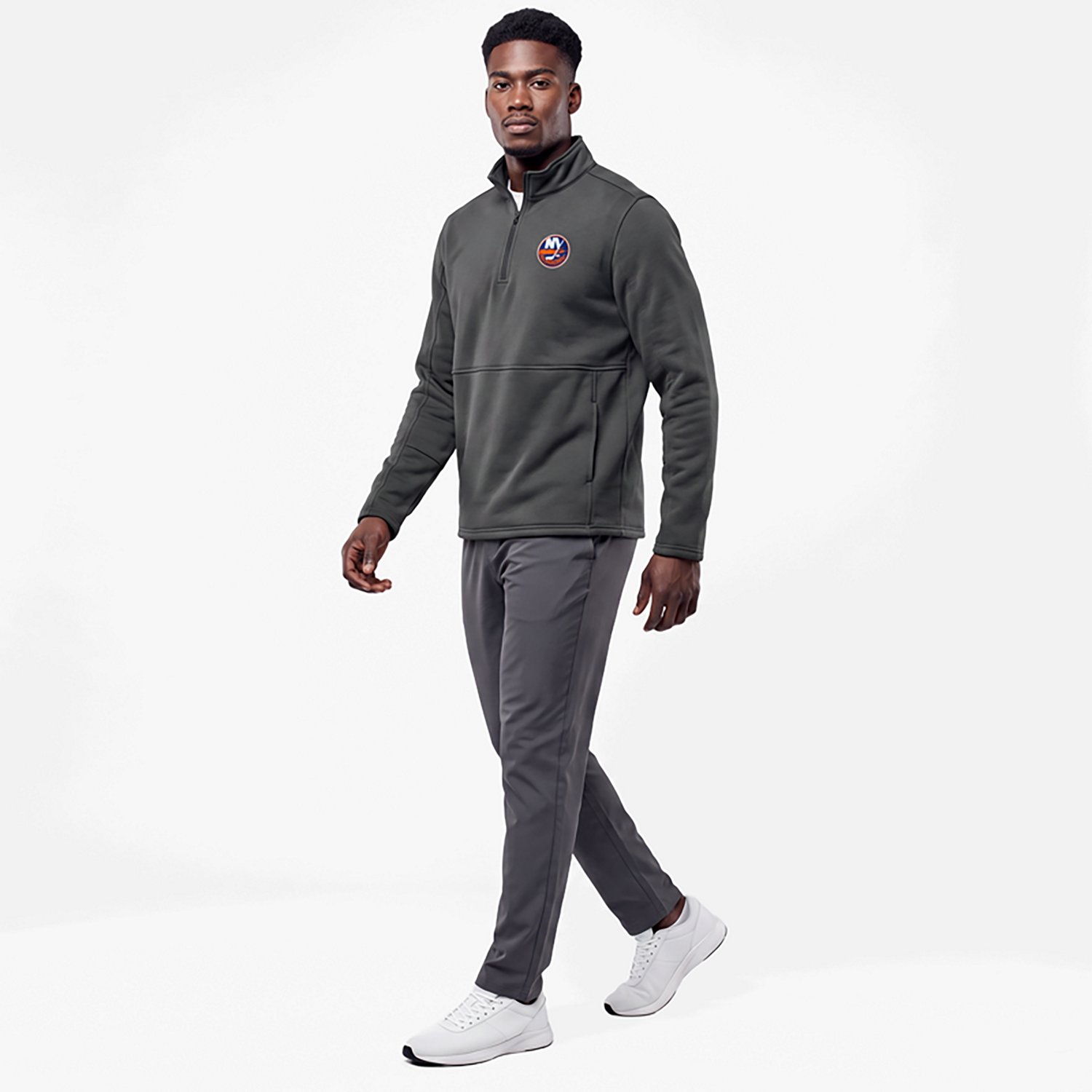Antigua New York Islanders Twist Quarter-Zip Pullover Jacket - view number 3