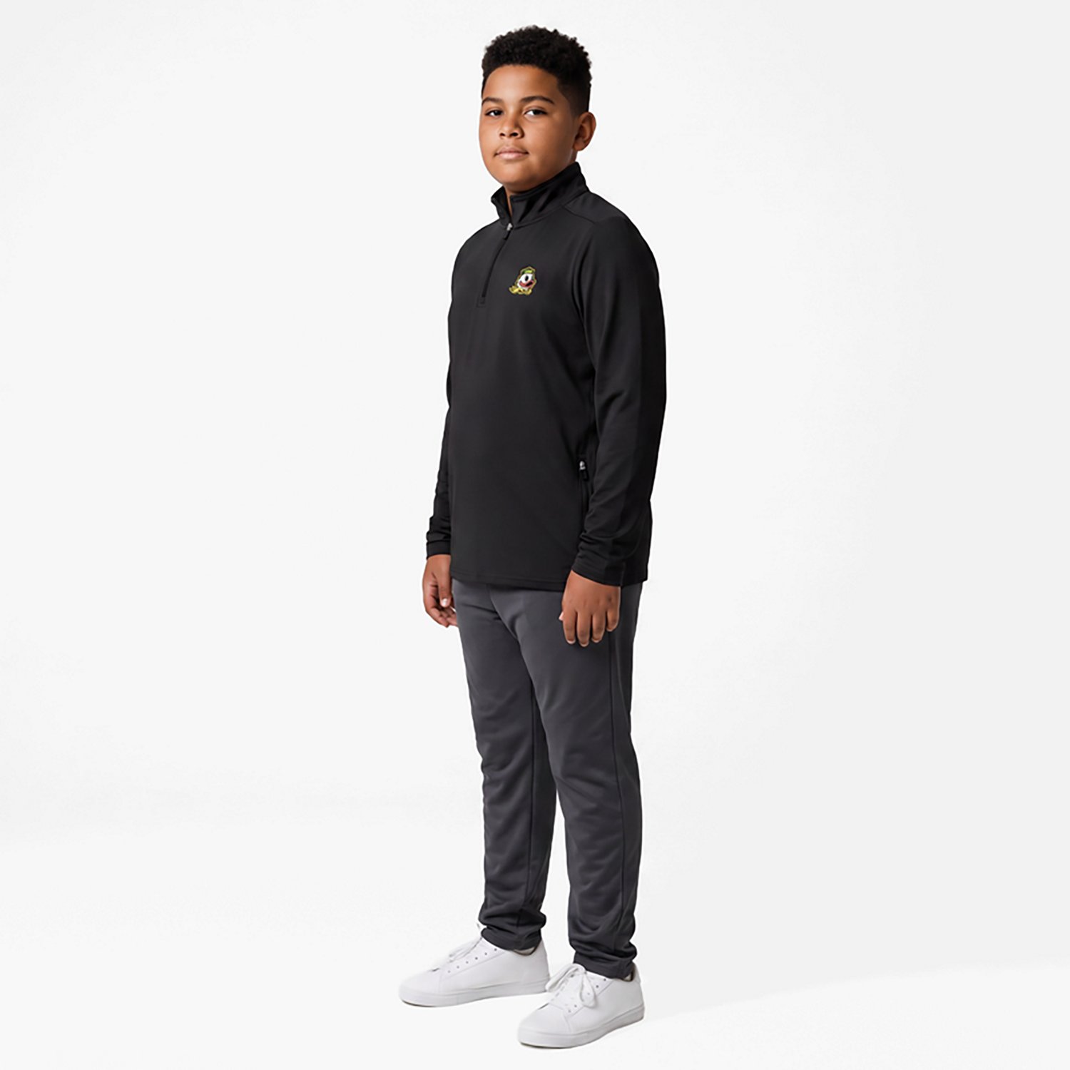 Antigua Oregon Ducks Perilous Quarter-Zip Sweatshirt - view number 3
