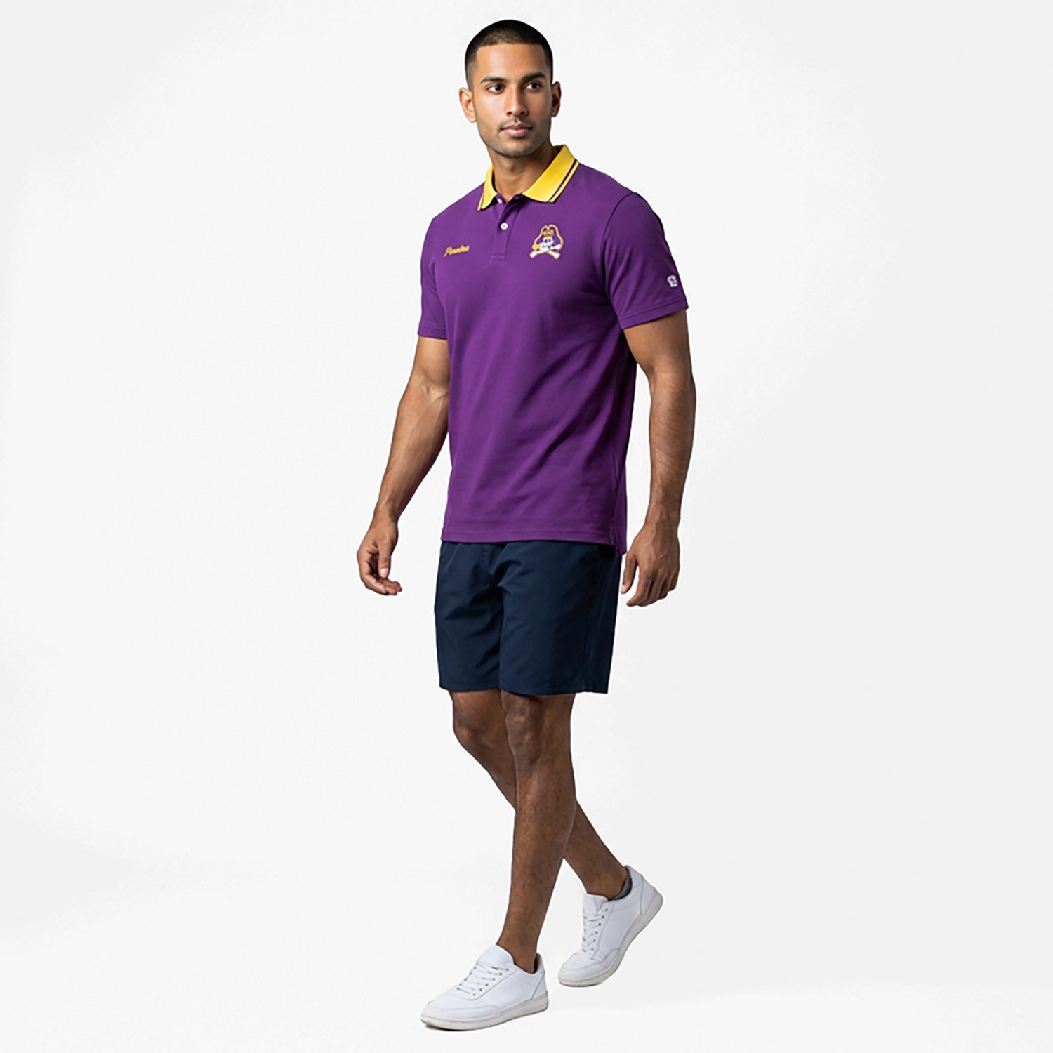 Homefield Men's East Carolina University School Script 2-Hit Golf Polo Shirt - view number 3