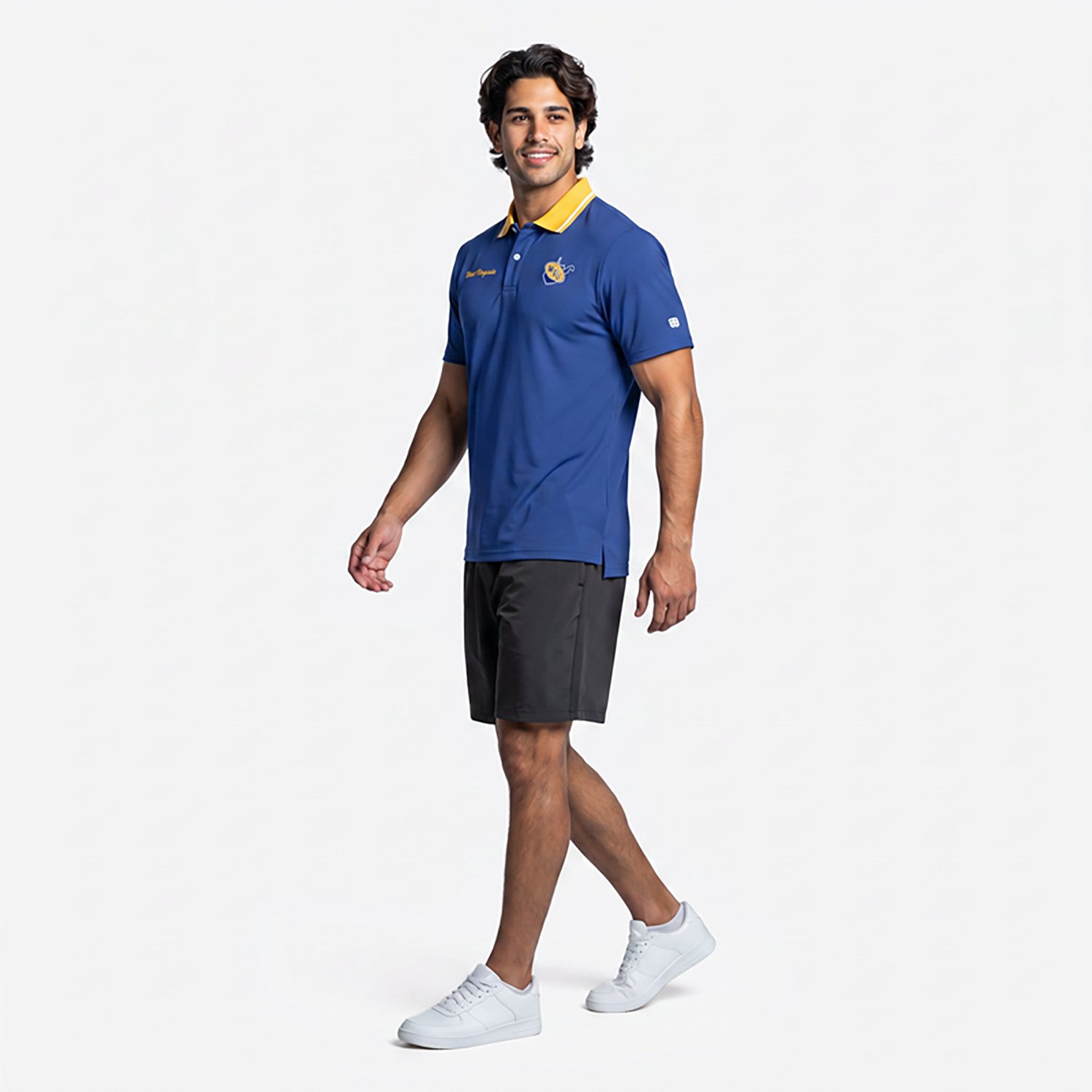 Homefield Men's West Virginia University School Script 2-Hit Golf Polo Shirt
