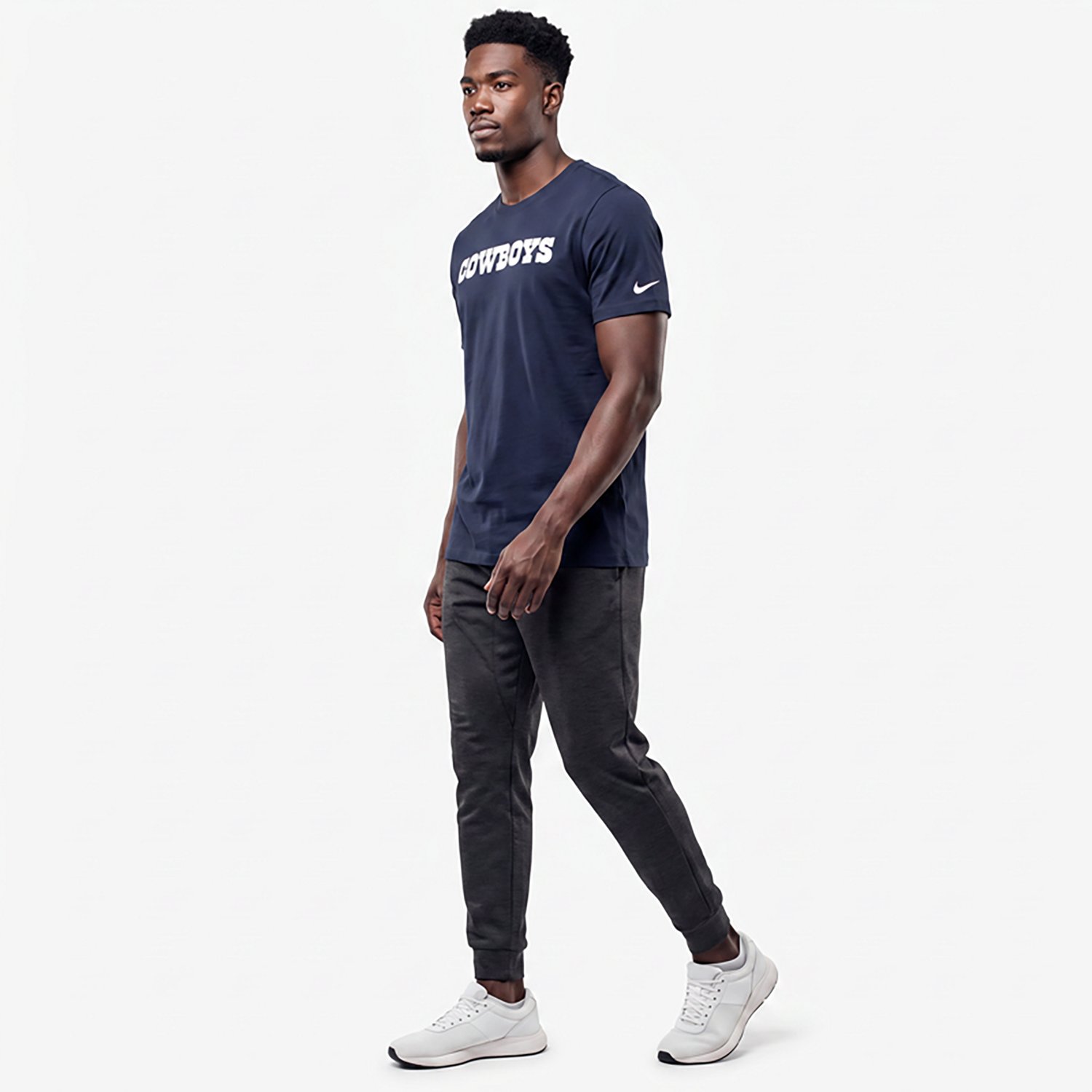 Nike Men's Dallas Cowboys Wordmark Essential Graphic T-shirt - view number 3