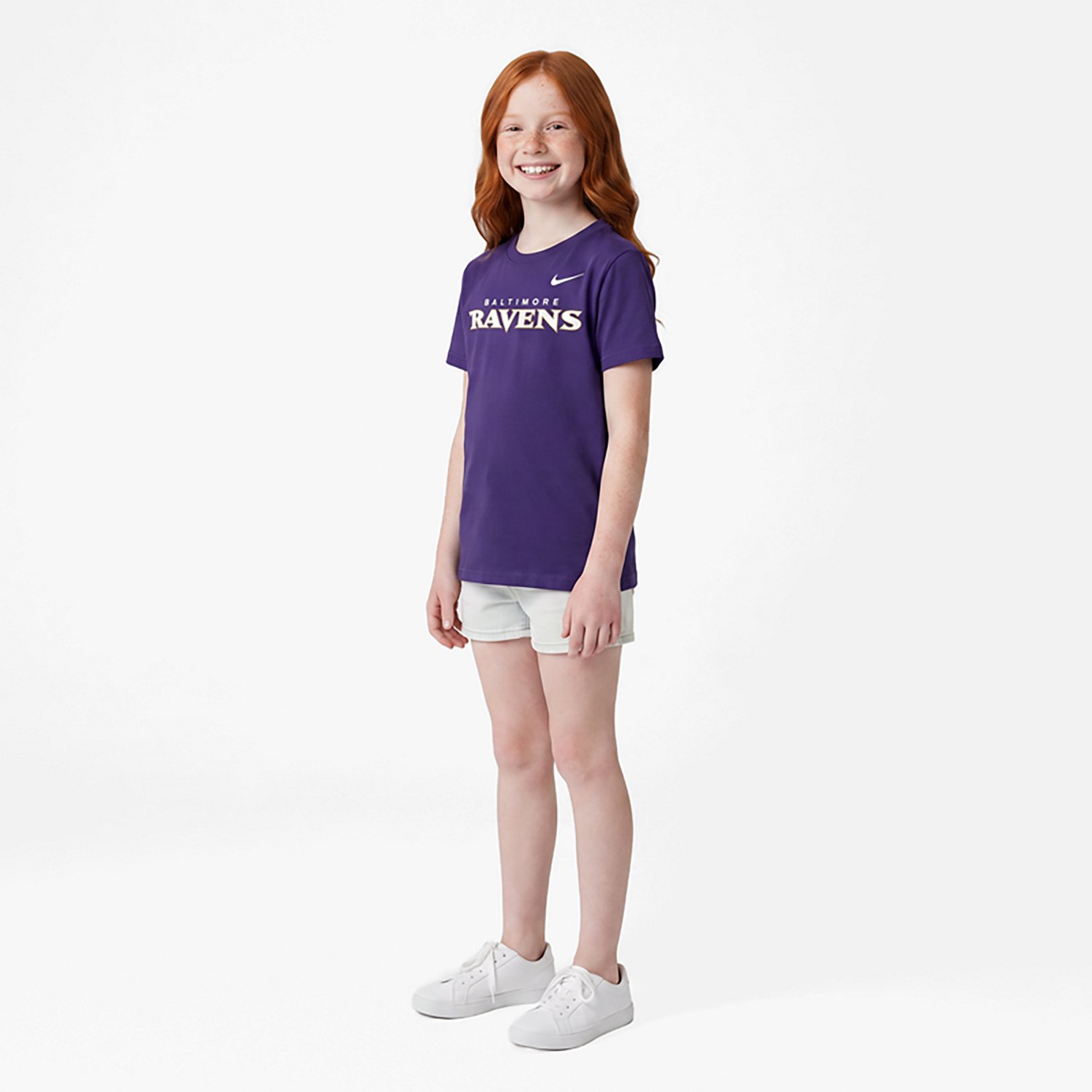 Nike Kids' Baltimore Ravens Wordmark Graphic T-shirt - view number 3